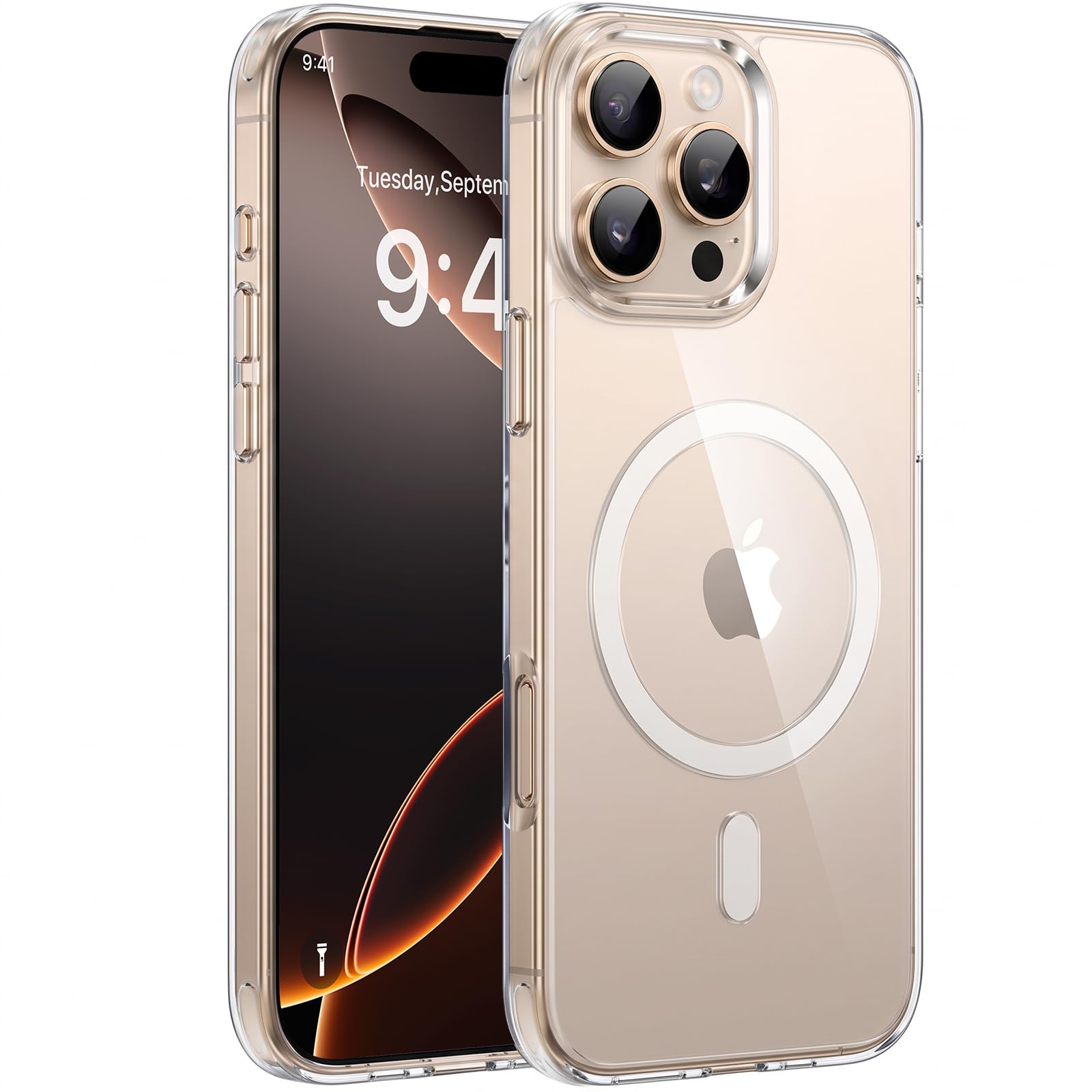 Miracase Magnetic for iPhone 16 Pro Max Case, 6.9 inch, Slim, Clear