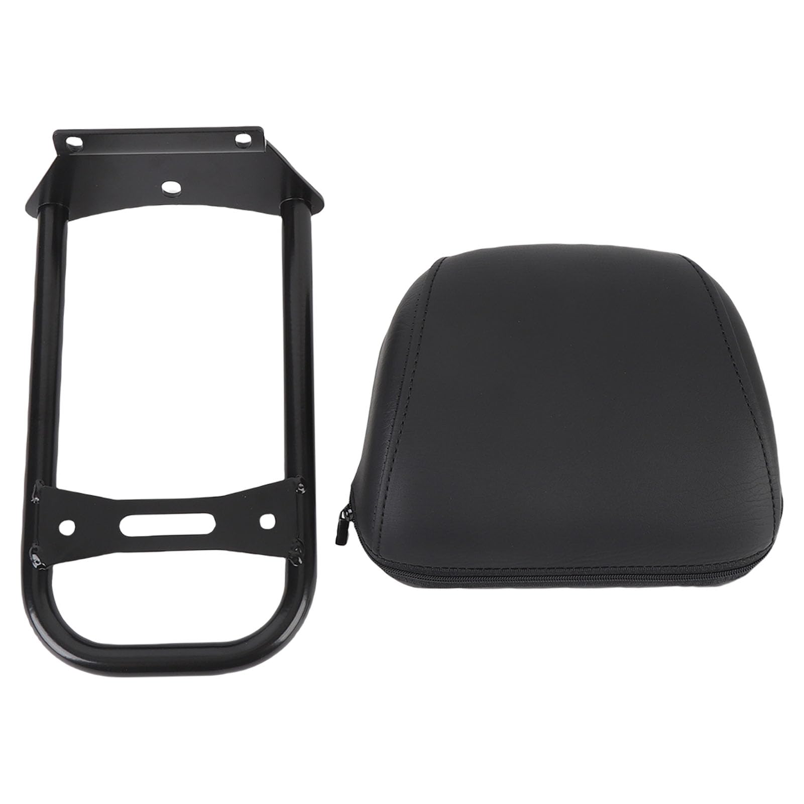 LiebeWH Imbottitura Schienale Passeggero Posteriore Pelle PU Spugna Telaio in Metallo Imbottitura Schienale Posteriore Staccabile con Cuscino di Supporto per Motociclisti Touring Comfort Passeggero