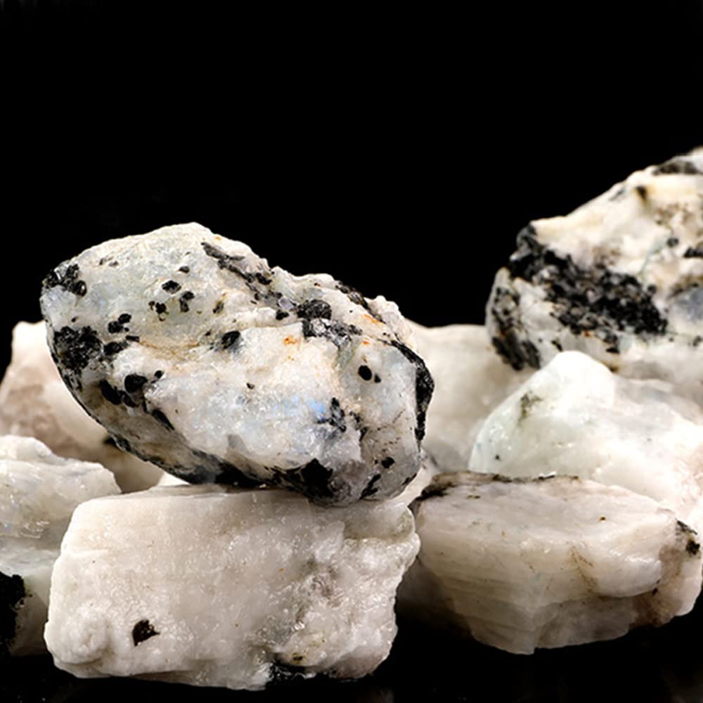 Amazon.co.jp: ナチュラルホワイトムーンストーン原石クリスタル砂利