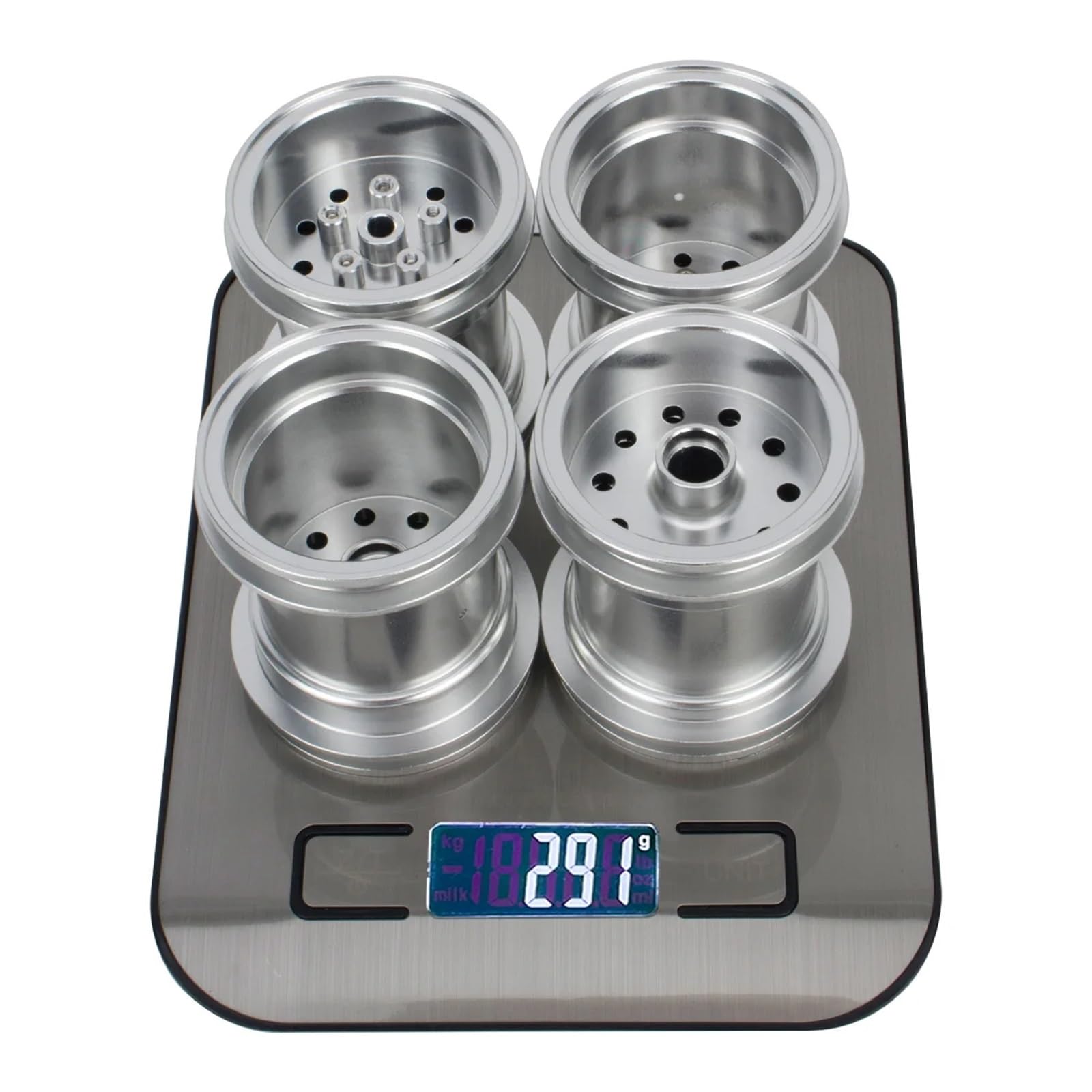 Per Tamiya CW-01 Telaio Per Lunch Box Zucca Mezzanotte Per Unimog 406 1/12 RC Auto Parti Aggiornamento CNC Anteriore Ruota Posteriore Mozzo Cerchio Ricambi Modellini RC