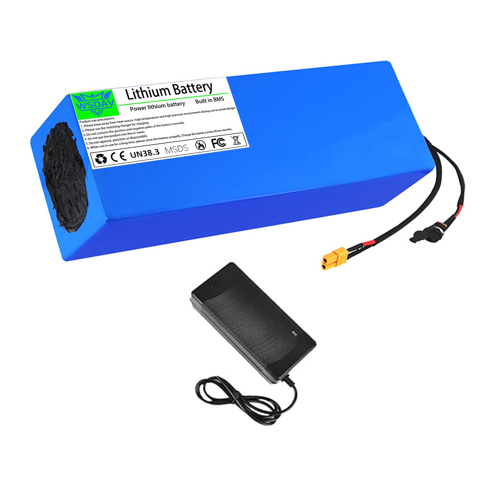 Batterie au lithium 60V pour scooter électrique avec chargeur inclus