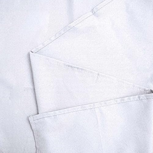 Balsacircle 90X132-Inch White Rectangle Polyester Tablecloth Table Cover Linens For Wedding Party Events Kitchen Dining #TOP5