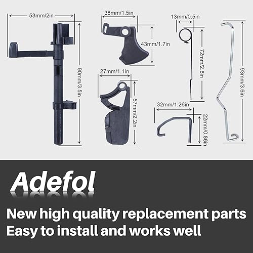Miniatura 2 de Adefol Kit de resorte de gatillo de acelerador para eje de interruptor de barra de estrangulador para STIHL 017 018 MS 170 180 Motosierra reemplazar