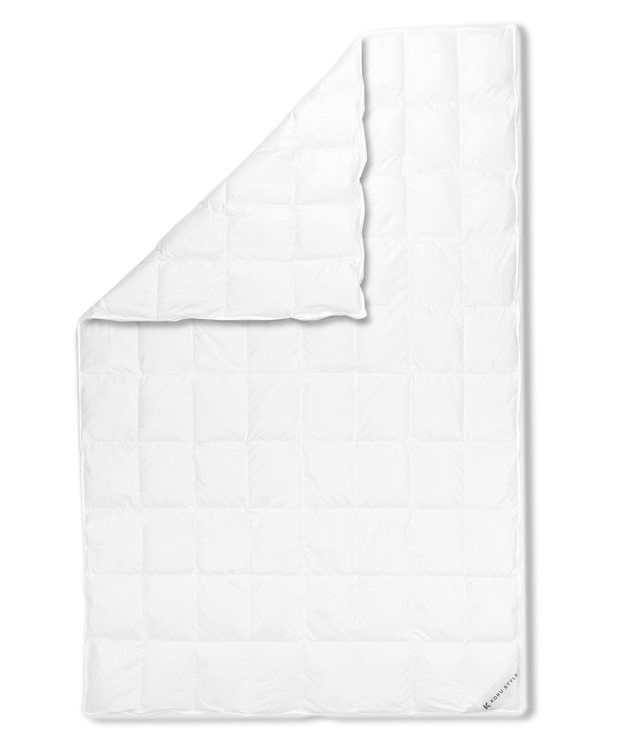 Royal Daunen Bettdecke 135x200 cm – 90% Gänsedaunen / 10% Federn – leichte Sommerdecke 135x200 cm – Luxus Daunendecke – Made in Germany – Wärmeklasse 1 (leicht)