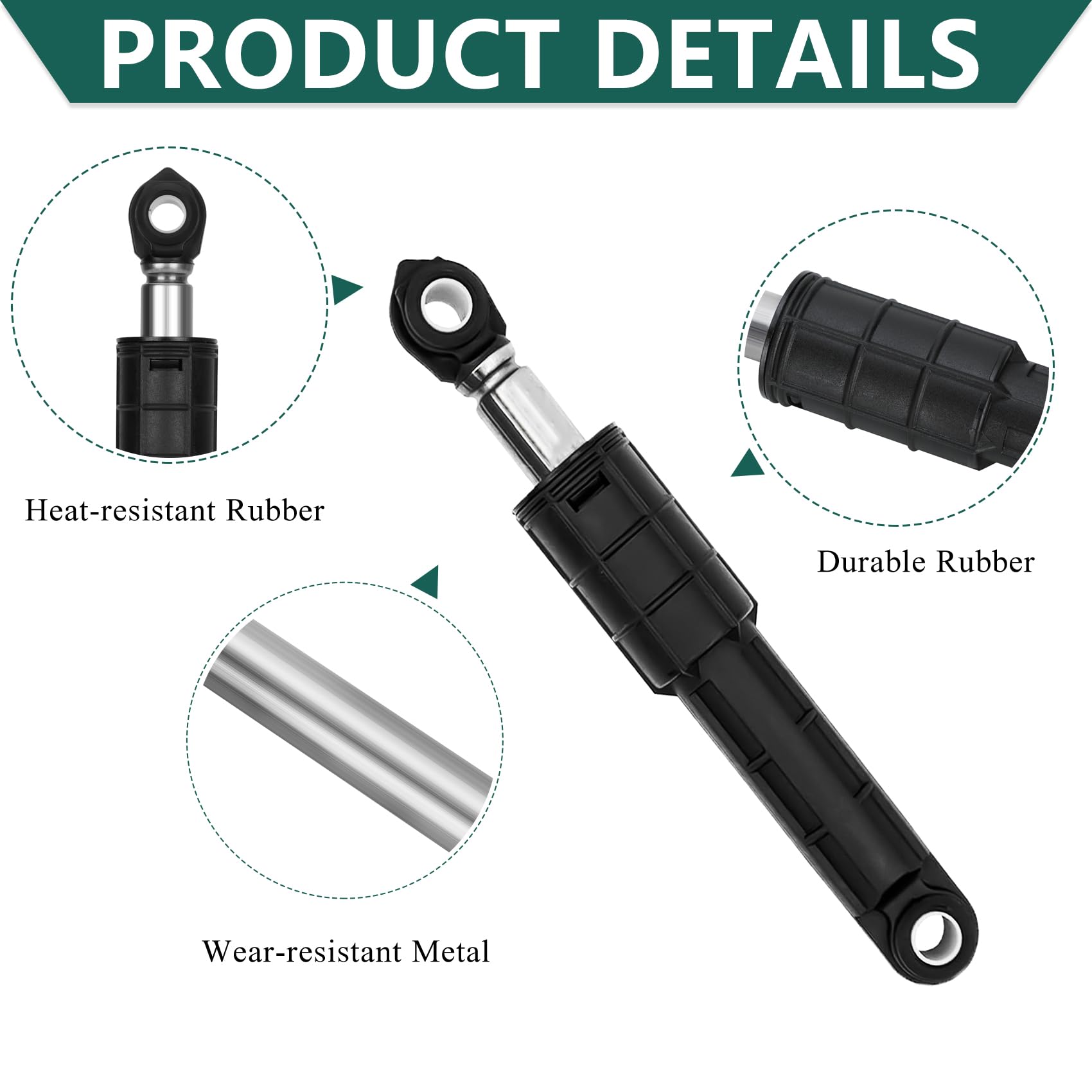 Amazon.com: REGEERE NEW WH03X29516 Washer Shock Absorbers 4PCS 