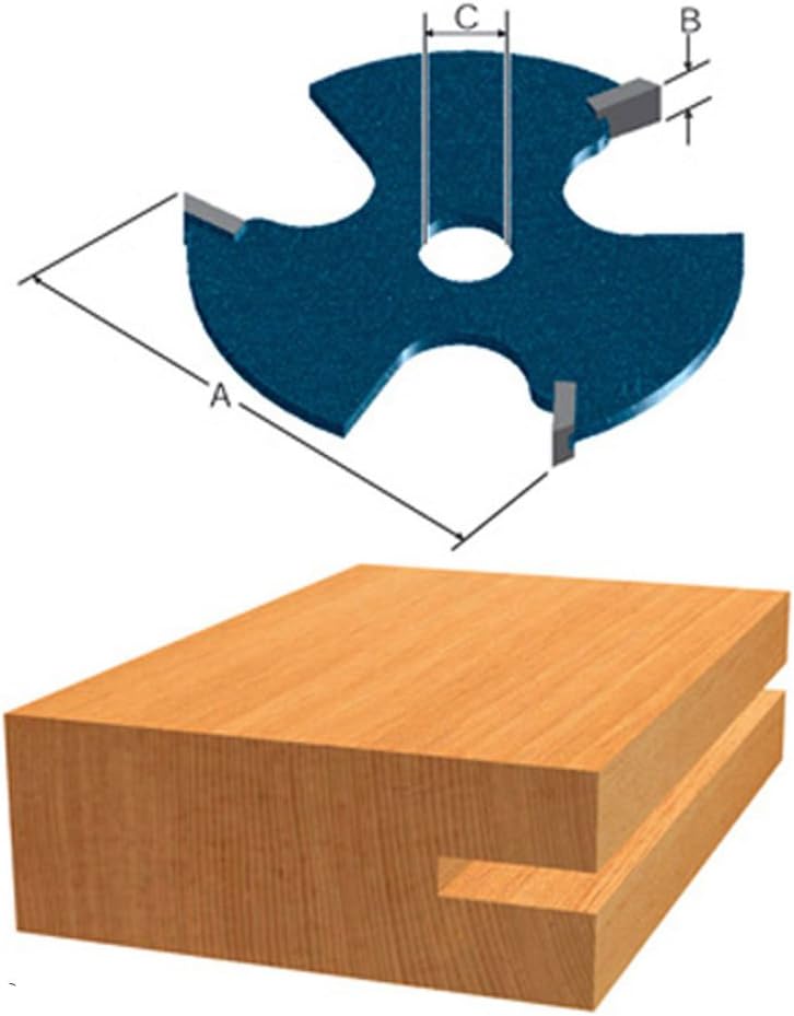 Bosch 85610MC 17/8 in. 3Wing Slotting Cutter Straight Router Bits