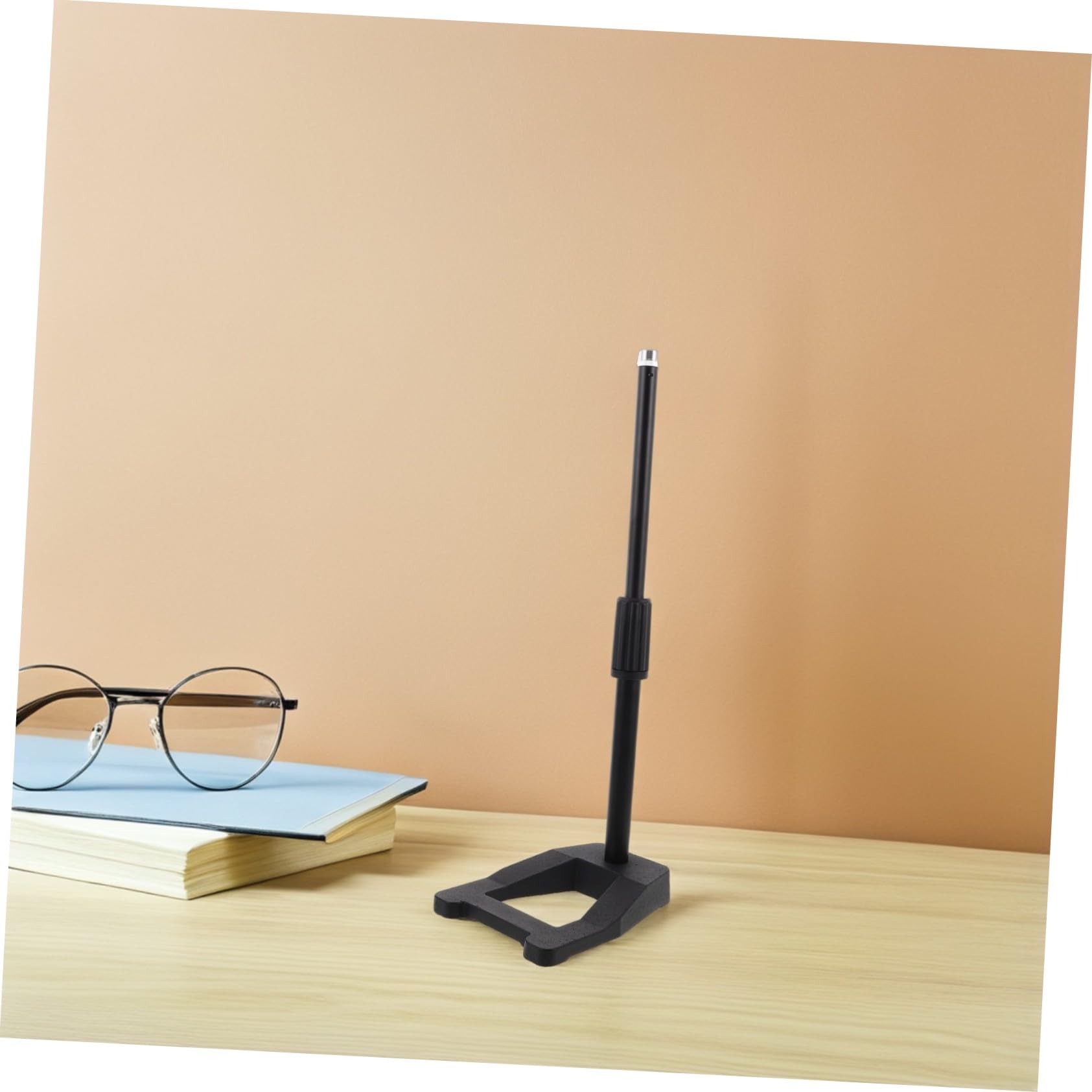Supporto per Microfono da Tavolo Regolabile Altezza Supporto per Microfono da Scrivania con Base Anti-vibrazioni Metallo Pesante Angolo Flessibile Design Compatto per Home Studio
