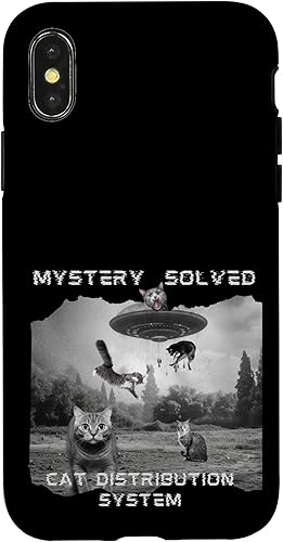 Miniatura 4 de iPhone 1212 Pro Alien Cat Mystery Solved Funny UFO Case
