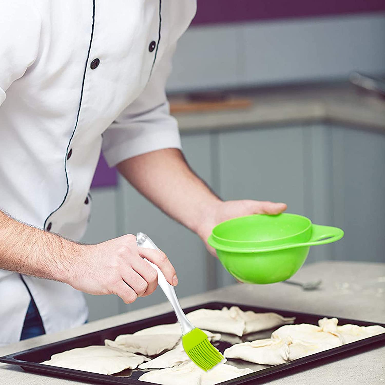 Rullo da taglio per tagliare la pasta, motivo a griglia per crostate
