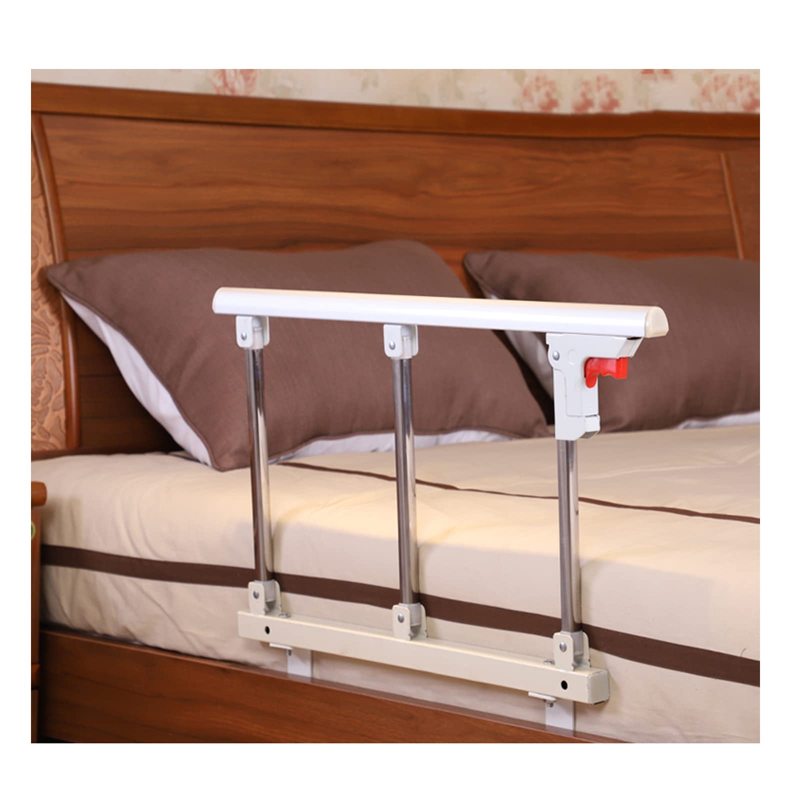 Barandilla de Cama Plegable para Adultos, barandilla de Cama para Adultos Mayores, barandilla de Cama Ajustable y Plegable, barandilla de Cama con asa de Seguridad para Ancianos, c