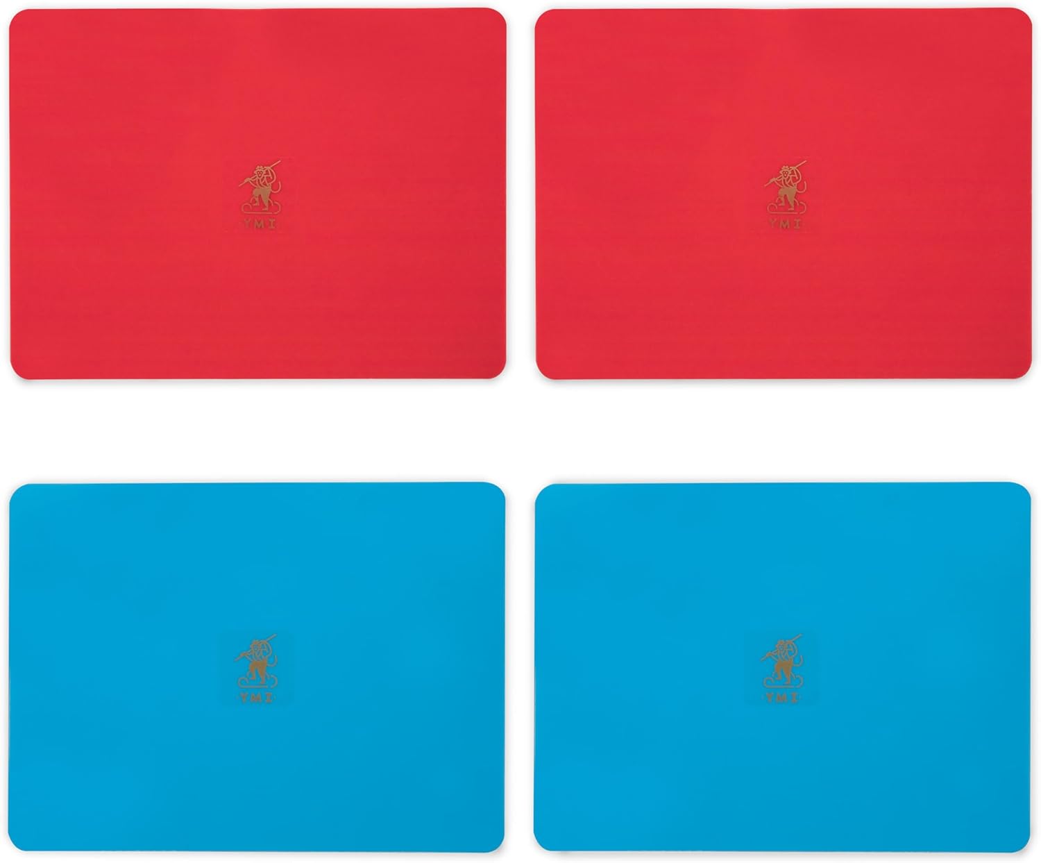 Yellow Mountain Imports Mahjong Tile Mixer Combo – 4 Manual Shufflers (2 Red and 2 Blue)