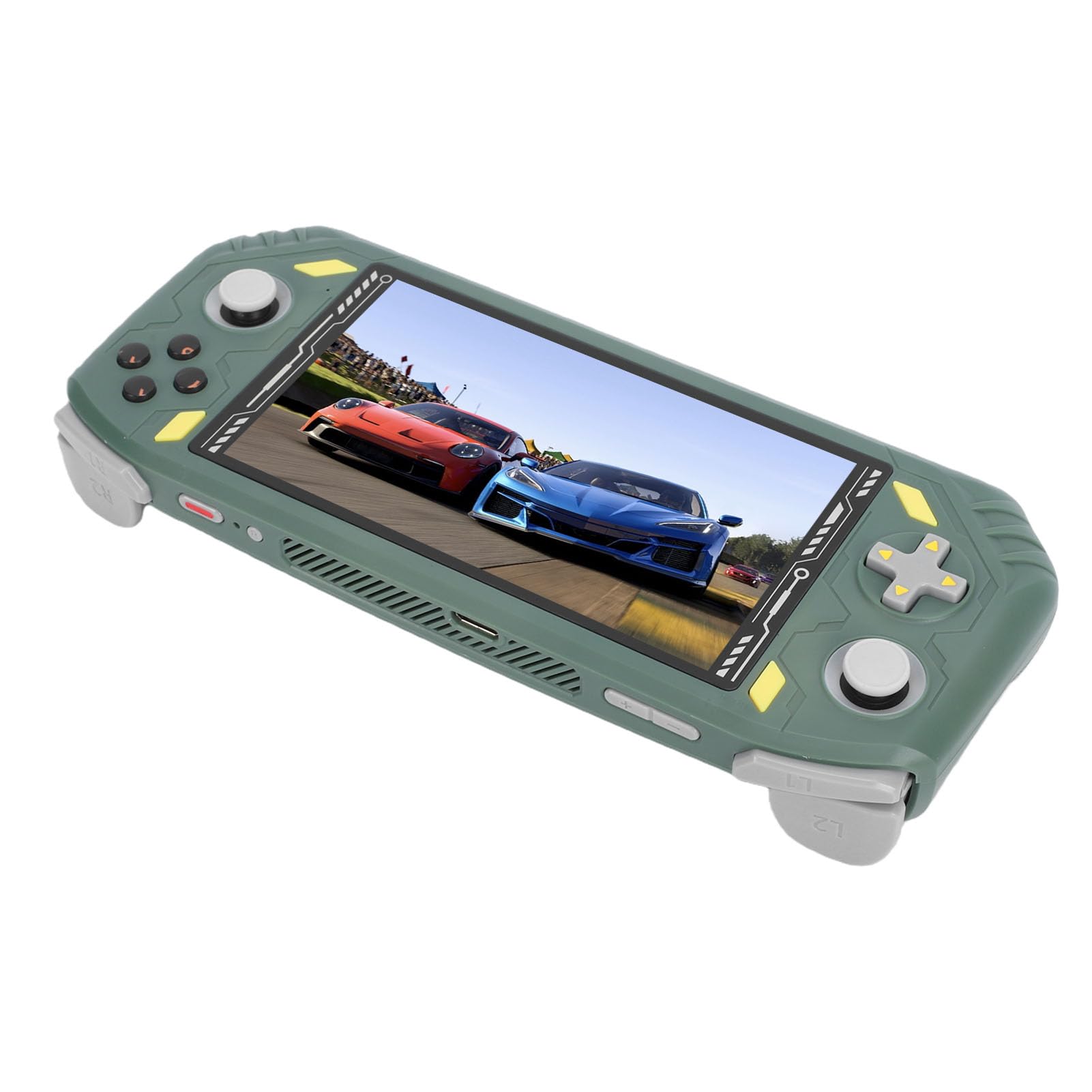 Generic Console di Gioco Portatile EE4.7 Plug and Play Due Controller Azione Multigiocatore Immediata (GREEN)