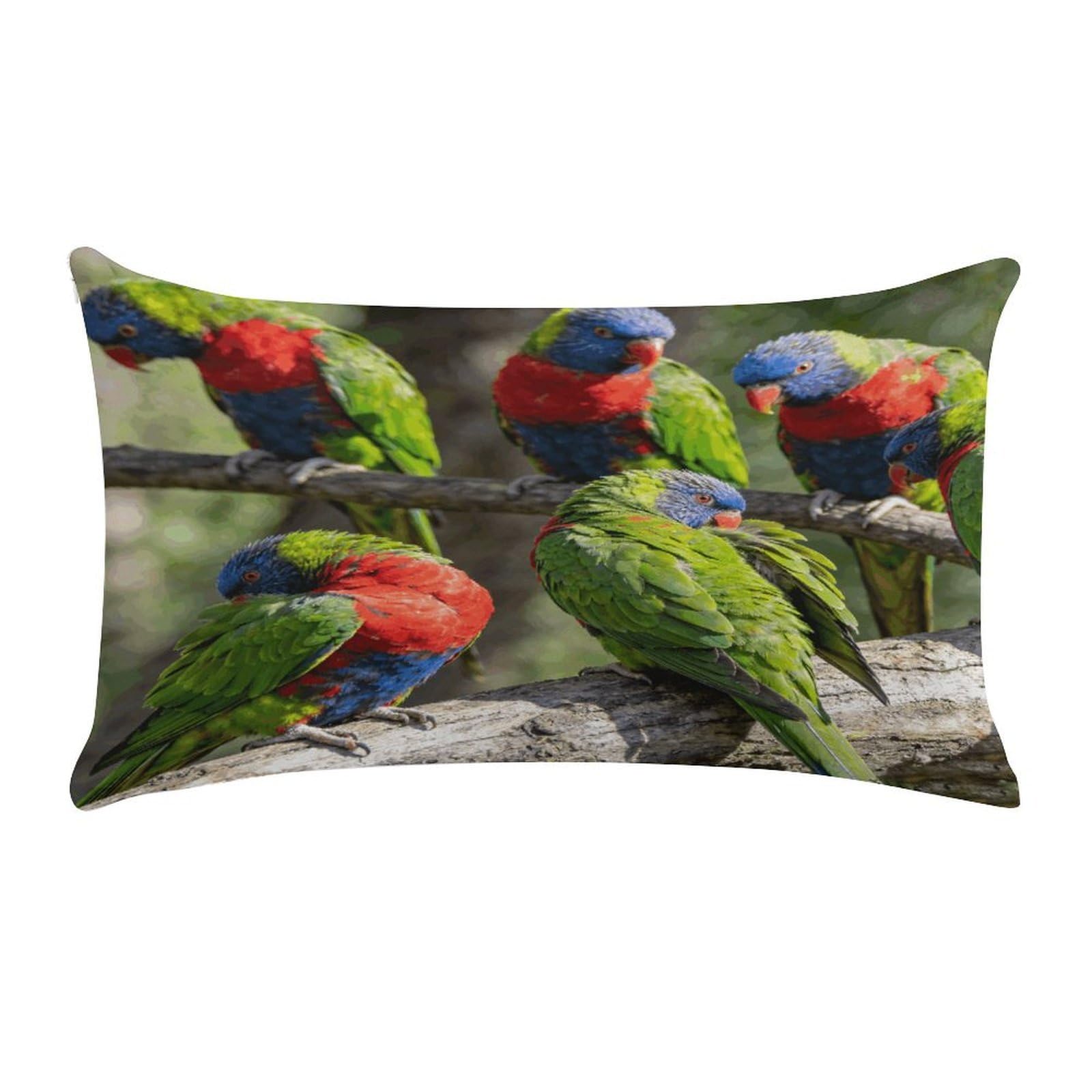 Fodpand Style Parrots Pillow Cases Set Of 1 Extra Soft Pillow Protectors With Hidden Zipper Perfect For Hotels, Guest Rooms,Bedroom 12X20 Inches Pillows Not Included