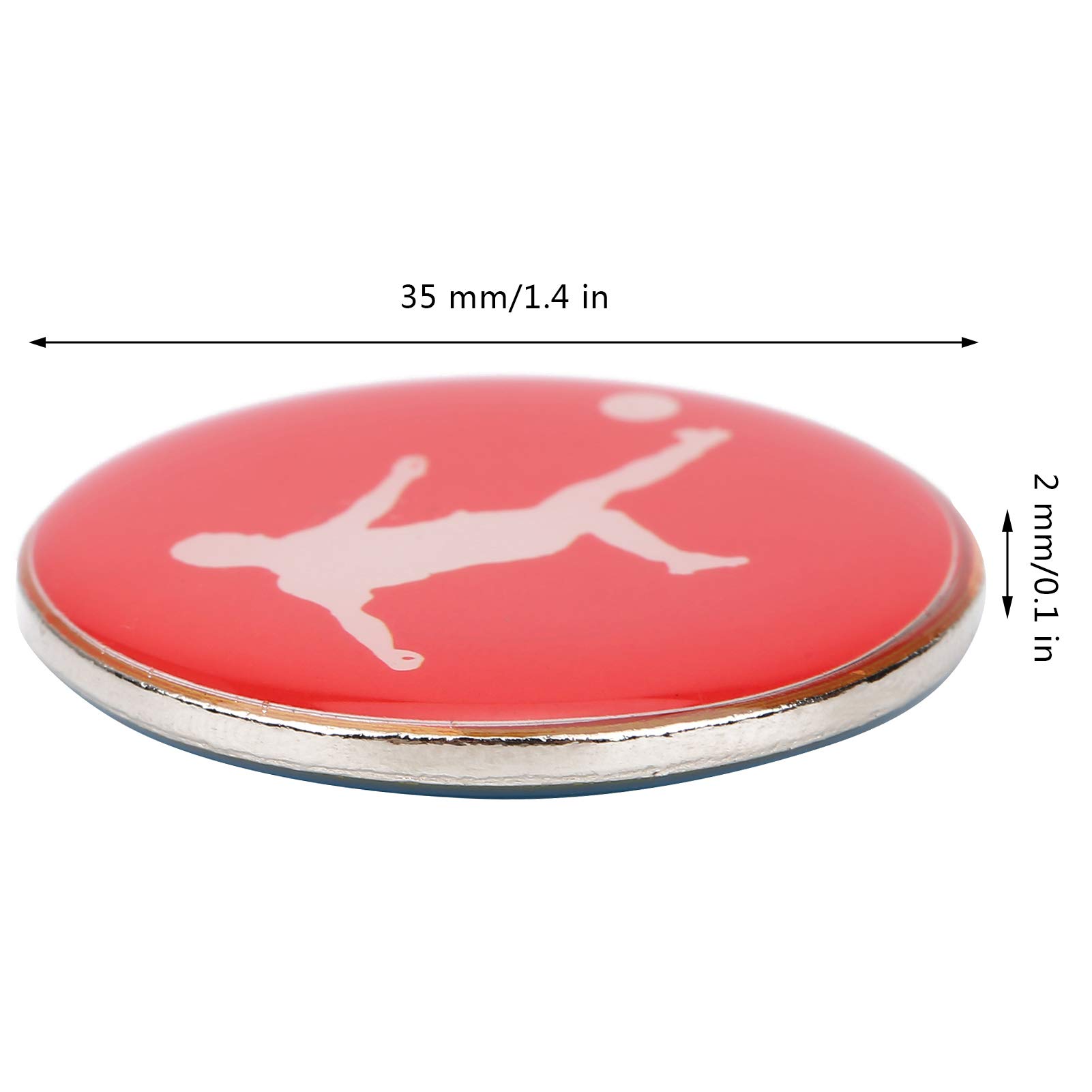 1pc arbro Side Toss Coin Double Face Sports Football Pattern calcio pallavolo Flip Coin souvenir regalo per bambini adulti
