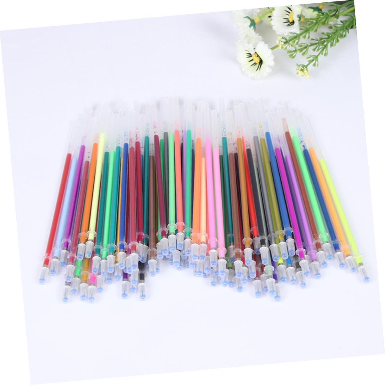 SEWACC 300 Pièces Recharges Stylos Gel Couleur Pointe Fine Encre pour Dessin Scrapbooking Bureau École