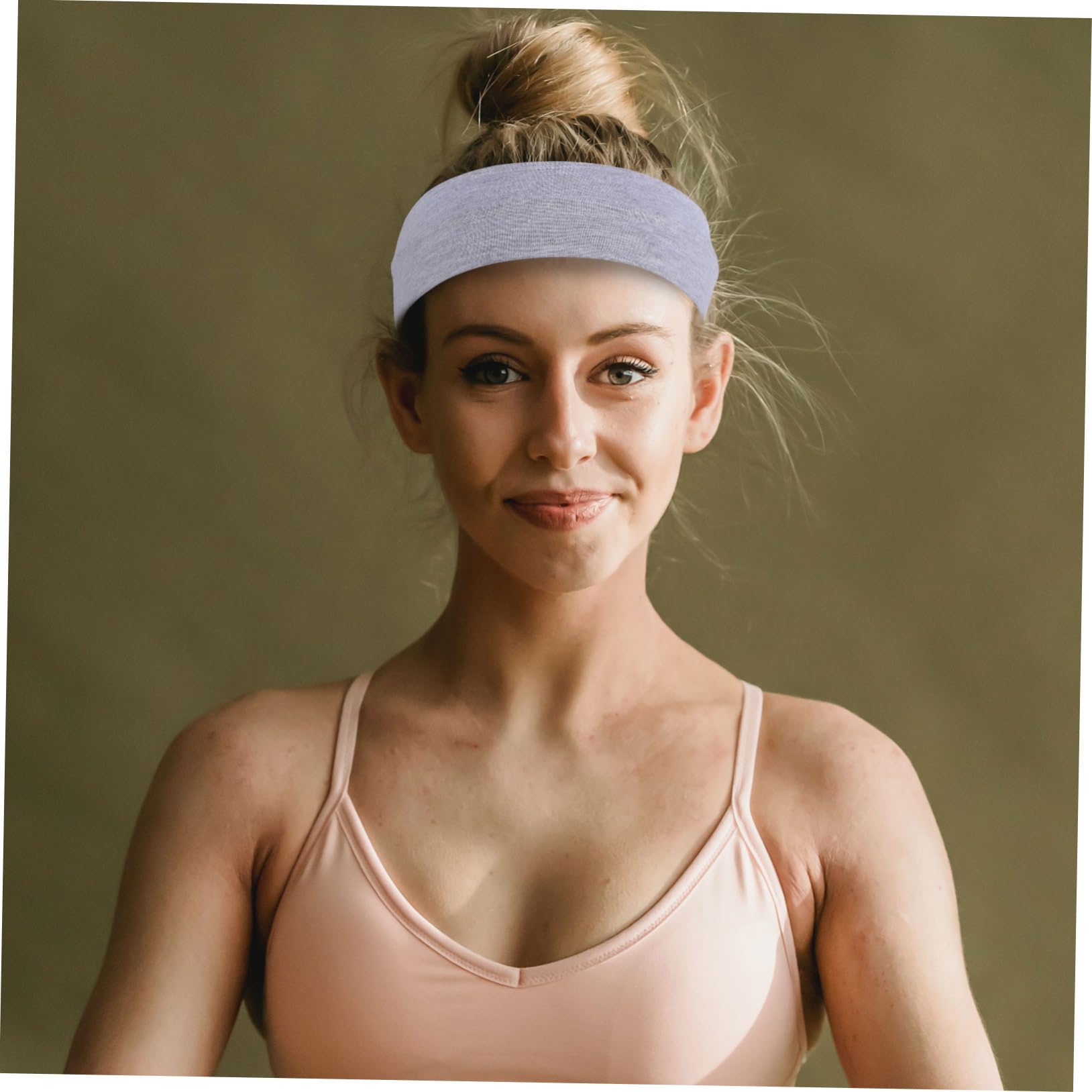 CALLARON Fasce Elastiche per Capelli da Donna, 16 Pezzi, Fascia Larga in Poliestere e Spandex, Comode per Allenamento, Corsa e Yoga