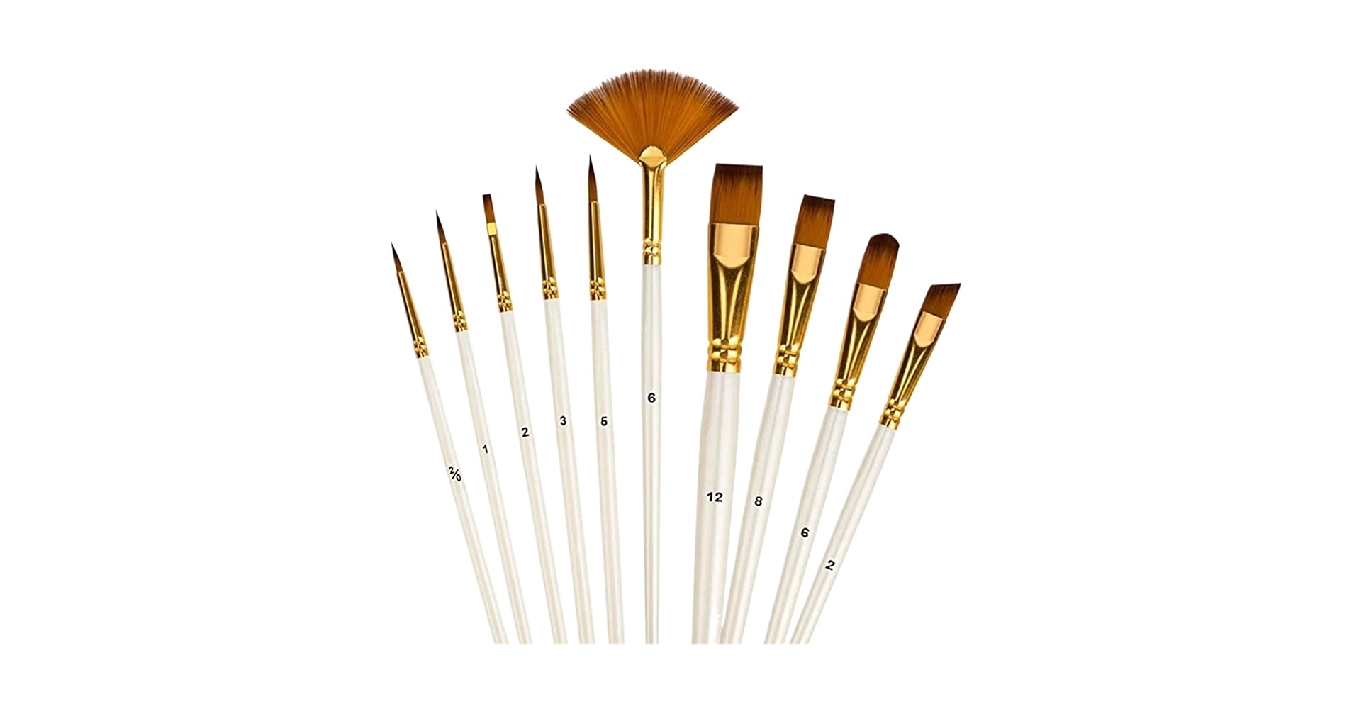 Amazon.co.jp: アクリル絵筆セット プロの絵画 10本 油絵用 水彩