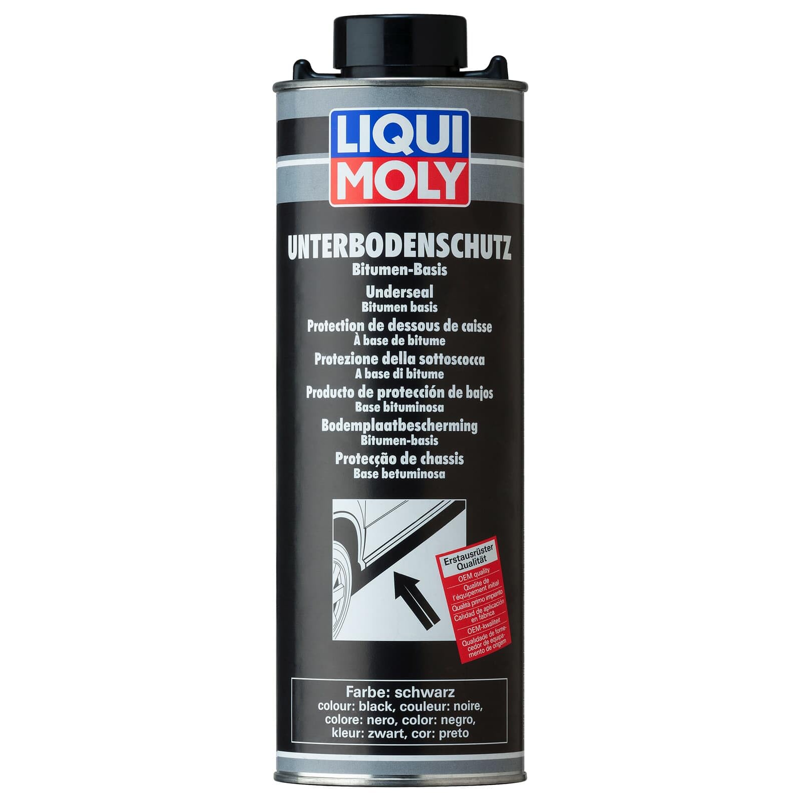 Liqui Moly Underseal Bitumen, black | 1 L | Body protection | Underbody protection | SKU: 6112