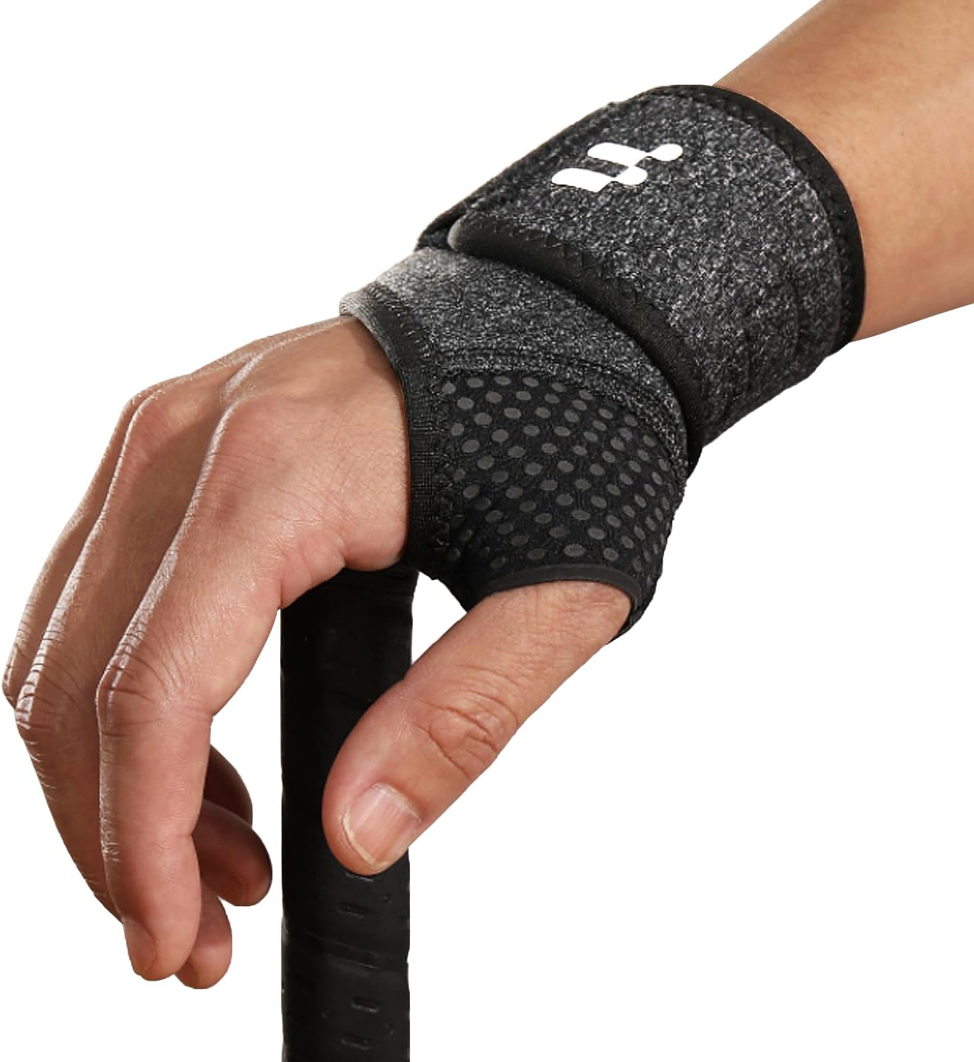 2 x Wrist Support Strap with Soft Thumb Opening for Mild Carpal Tunnel Tendonitis Arthritis Sprains, Compression Hand Support for Women Men, Wrist Brace for Sports Work Typing Sleeping
