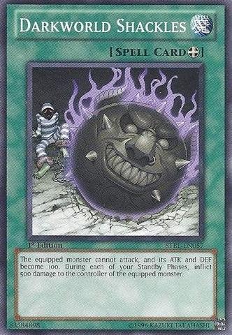 Yu-Gi-Oh! - Grilletes Darkworld (STBL-EN057) - Starstrike Blast - 1ª Edición - Común