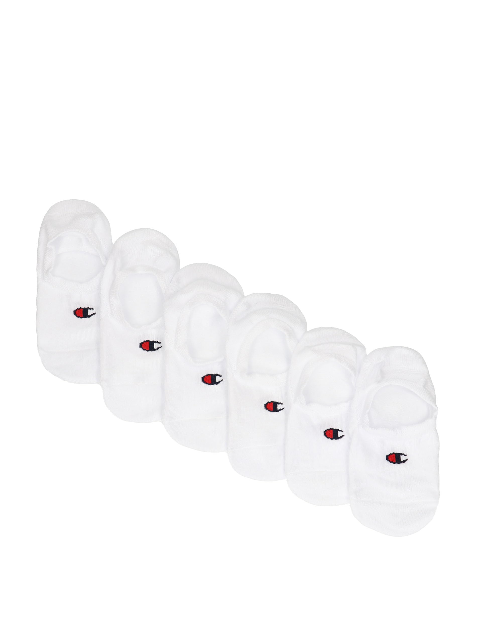 Champion Basics-Core 6PP Footie Calze Socks, White, 9-10.5