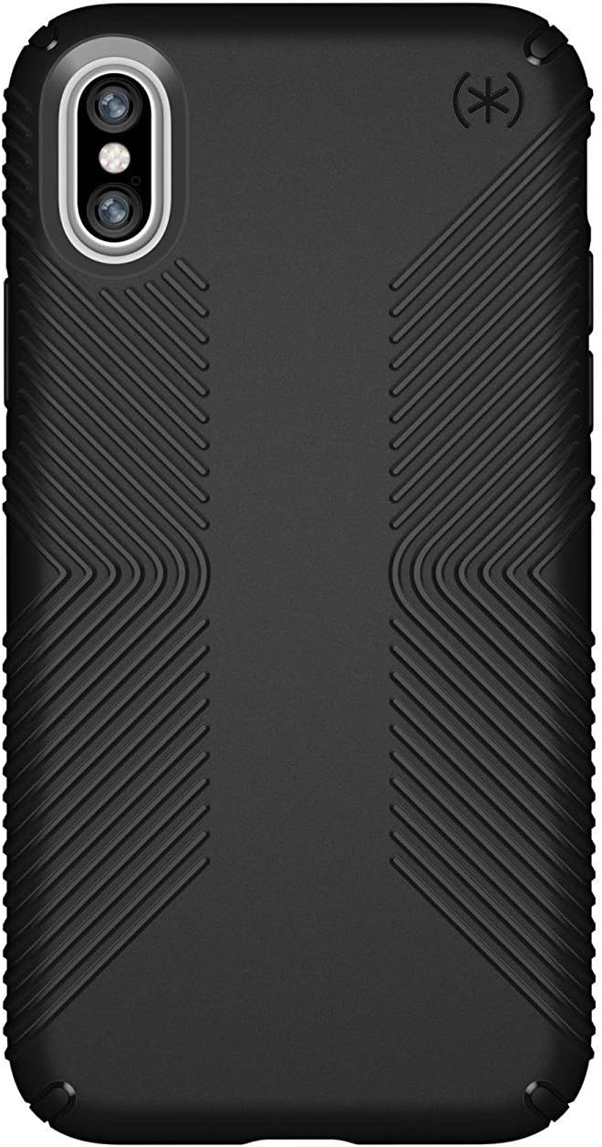 Get Popular Offer Speck Products Presidio Grip Case for iPhone XS/iPhone X, Black/Black
