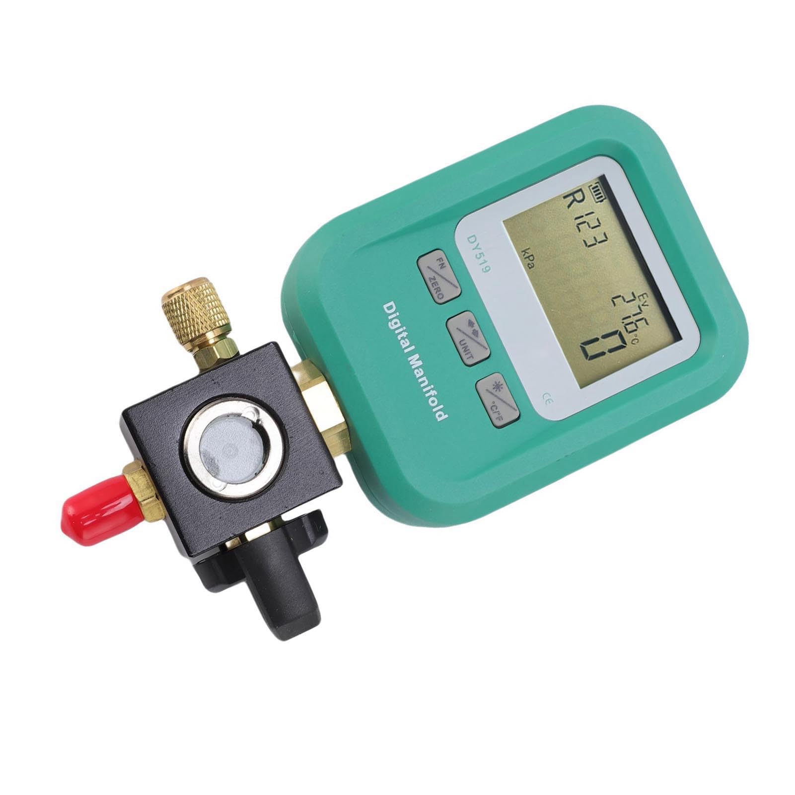 Gonetre Profesjonalny cyfrowy miernik kolektora chłodniczego PROFESSIT Duty 1/4 cala tester chłodniczy powietrza dla techników HVAC metal plastik 3,4 x 6,7