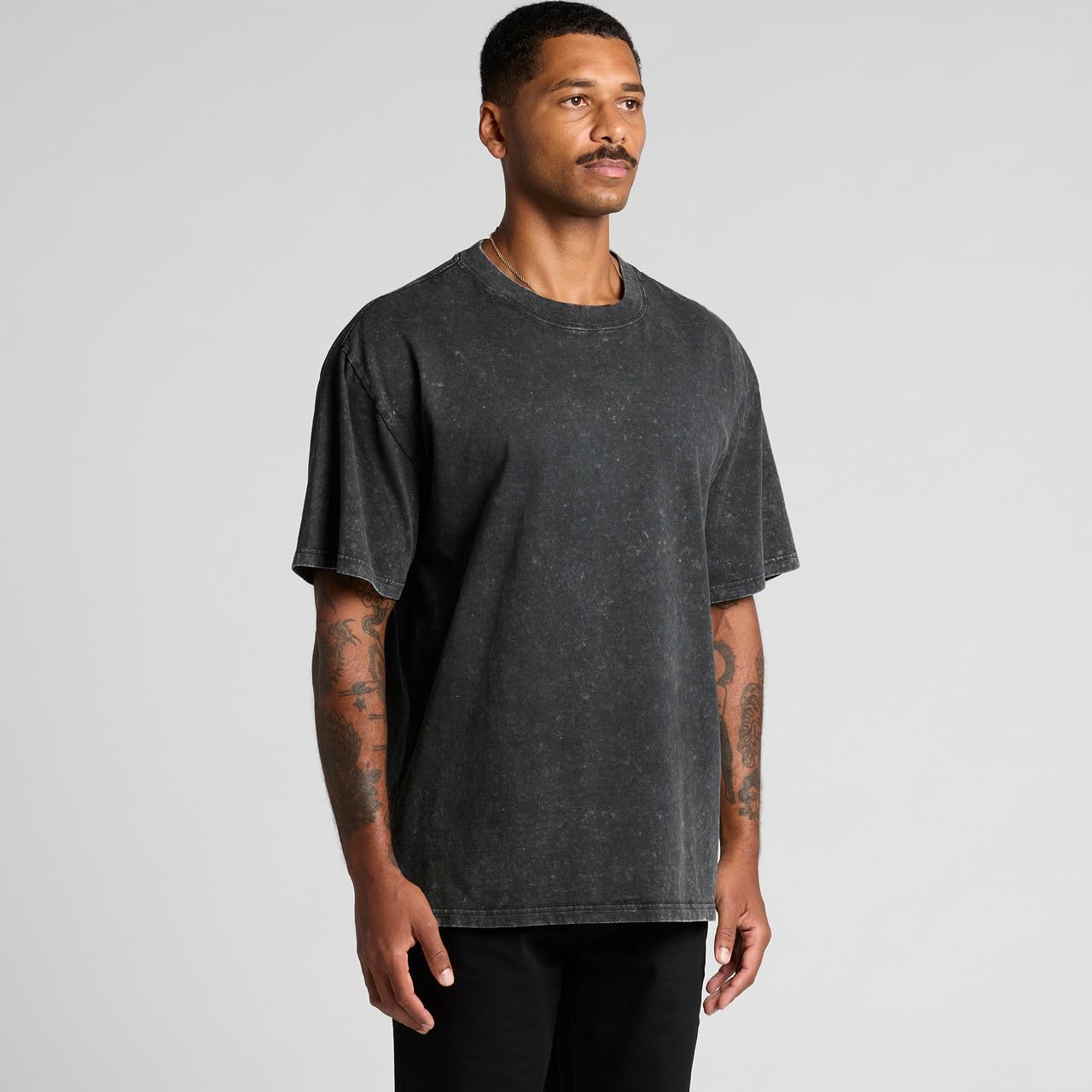 AS Colour Mens Stone Wash Heavy Tee - Image 3