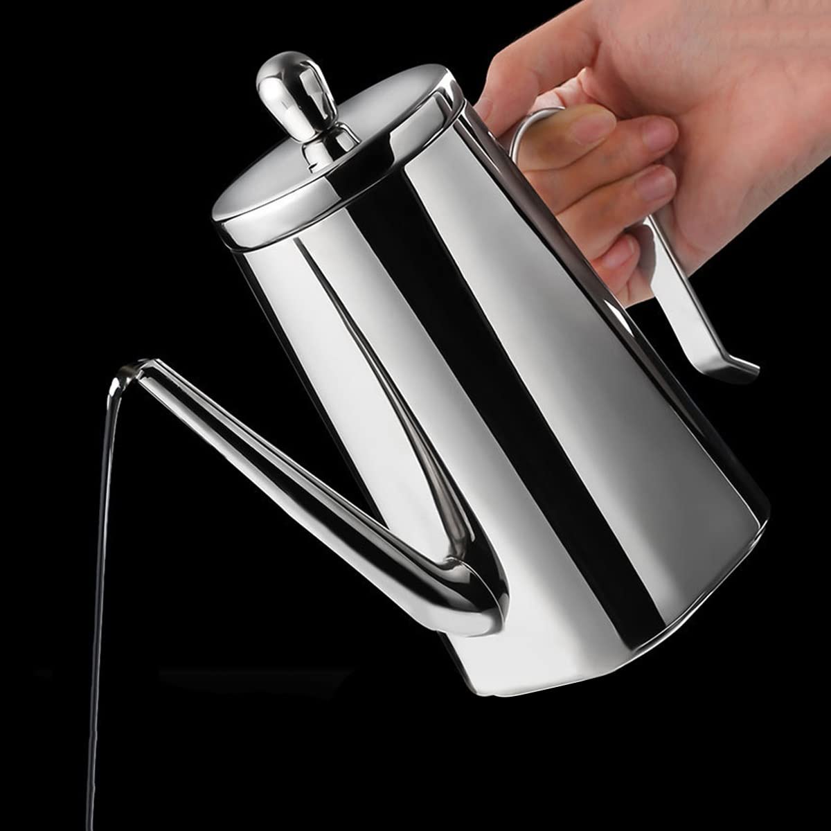 Dispenser per olio d'oliva in acciaio inossidabile 304, contenitore per olio e aceto da cucina, perfetto per cucinare e barbecue, bottiglia resistente per olio