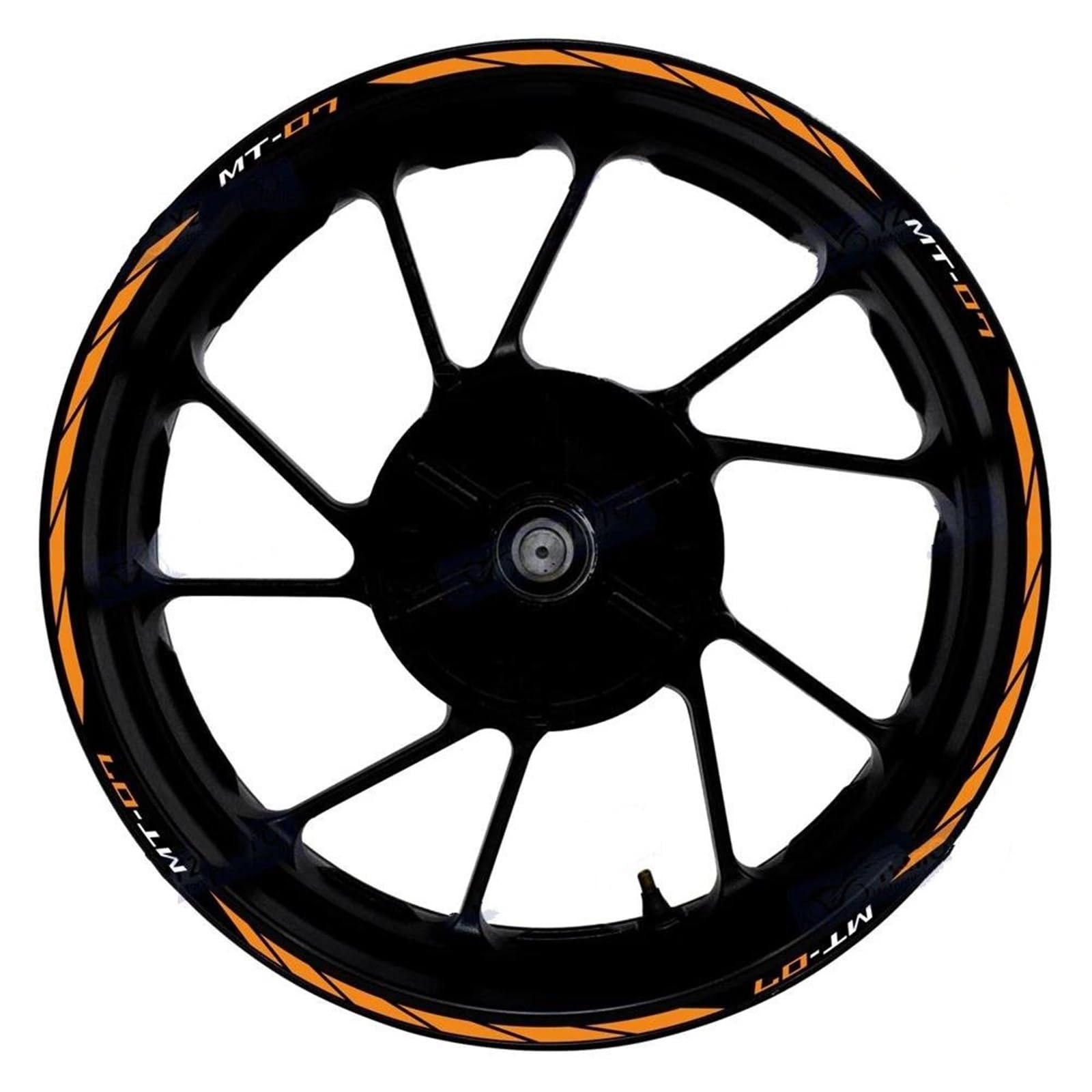Motorbike 17 Inch Wheel Stickers Rim Stripe Tape Hub Motorcycle Decal Decorate for Yamaha MT-07 MT07(Color11)