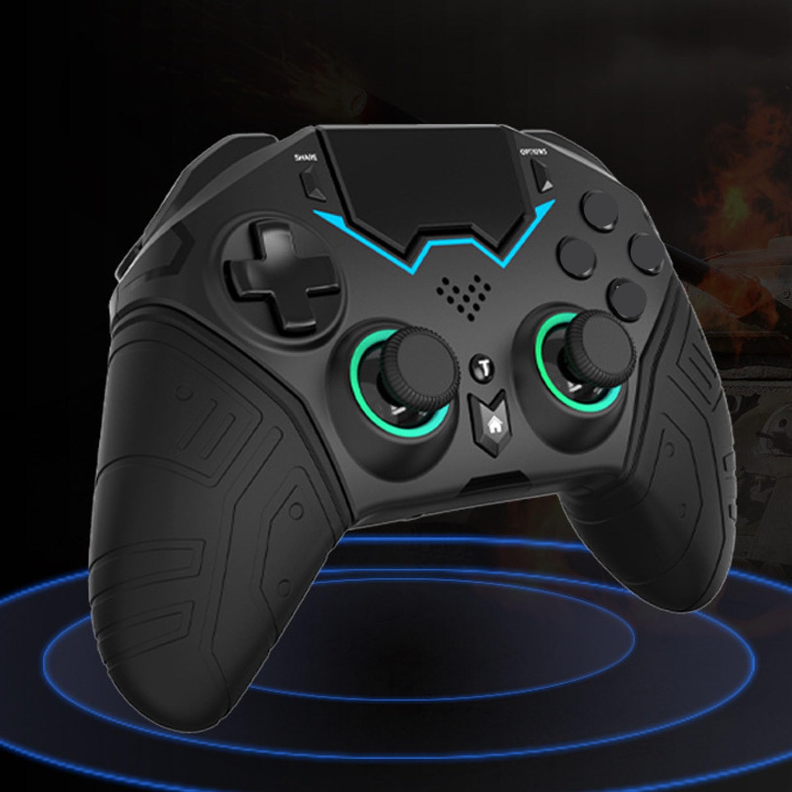 Xiuganpo Controller di Gioco Bluetooth con Impugnatura in Silicone Controller Wireless Somatosensoriale a Sei Assi per PC IOS 1200mAh