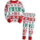 [Vaenait Baby] キッズ ボーイズ ガールズ スリープウェア パジャマ ルームウェア上下セット Snow Flower JM