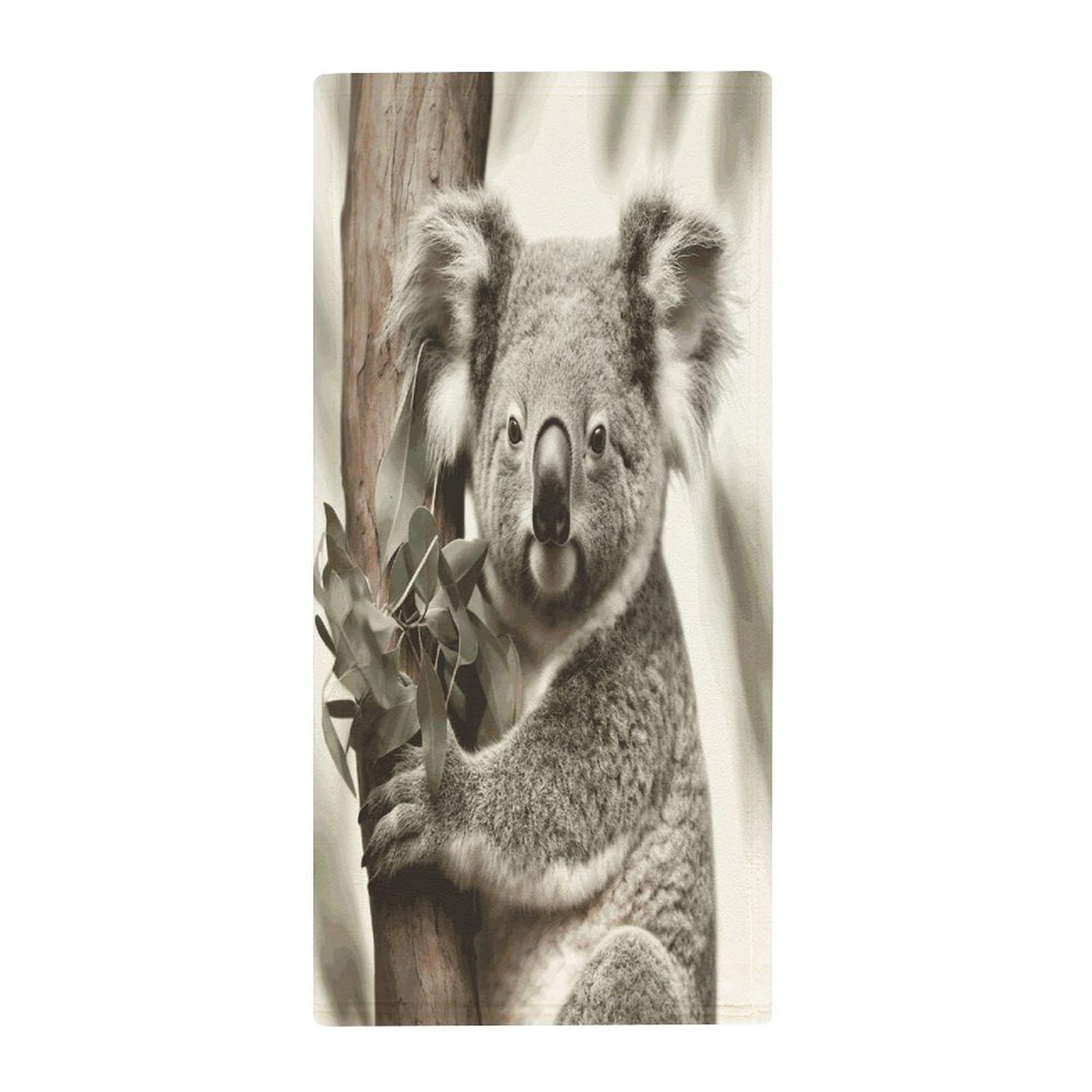 Fekiloot Style Koala Towels For Bathroom, Bath Towels 13.8 X 28.7 Inch, Hand Towel Multipurpose Use As Bath Fitness, Bathroom, Shower, Sports, Yoga Towel