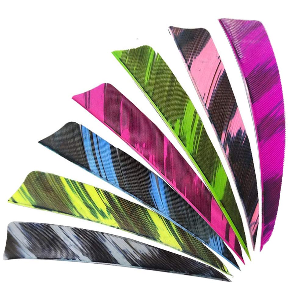 50 Plumes De Dinde Naturelles Pour Empennage De Flèches - 4/5