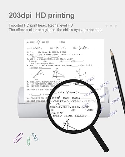 Miniatura 3 de Impresora portátil A4 impresora térmica inalámbrica Bluetooth USB sin tinta Oficina en casa impresión móvil iOS Android aplicable