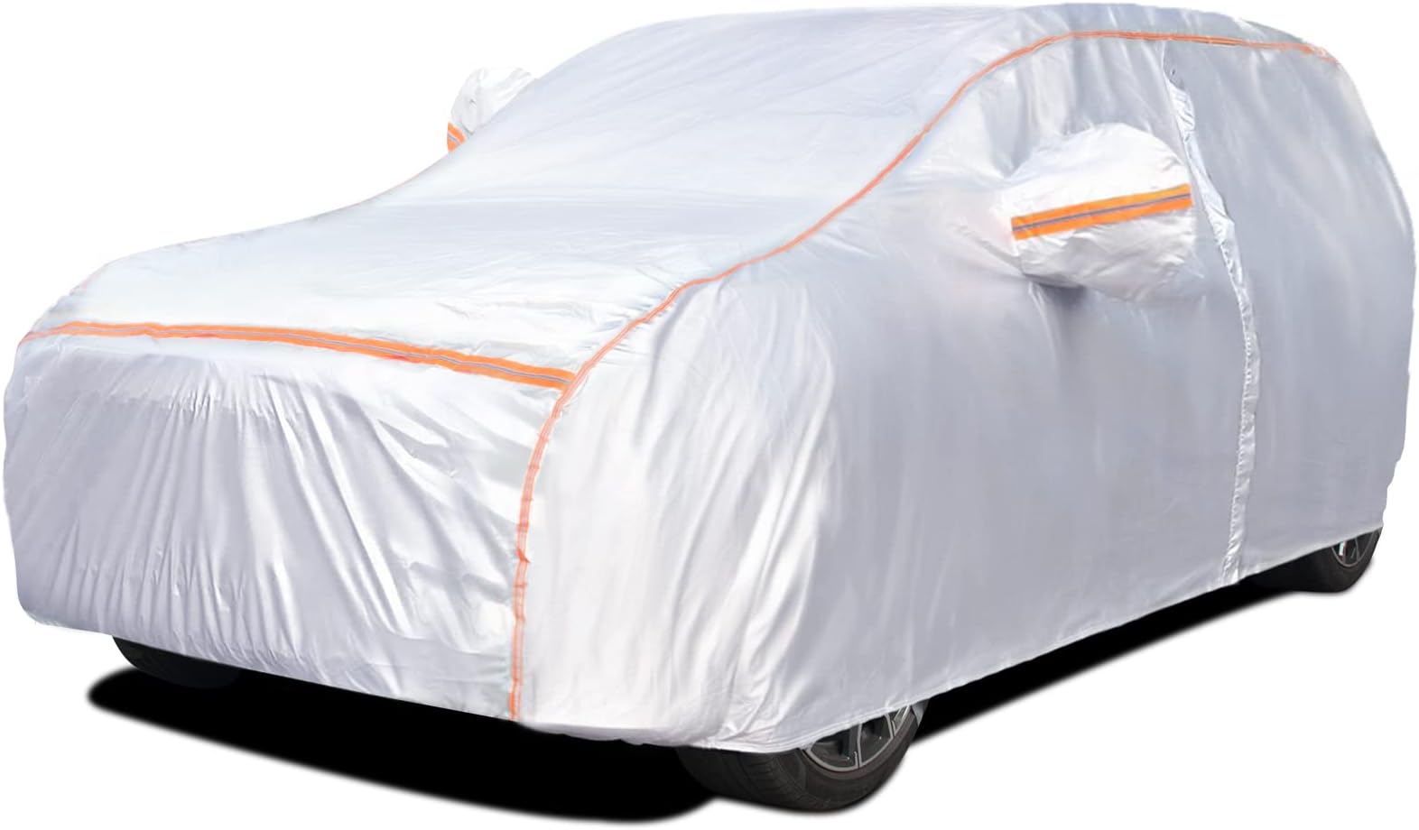 Car Cover innhom 6 Layers Dupont Oxford Car Cover Waterproof All Weather Full Exterior Covers Car Covers for Automobiles Hail Car Cover, Outdoor Snow UV Protector, Universal Fit for SUV 193"-208"