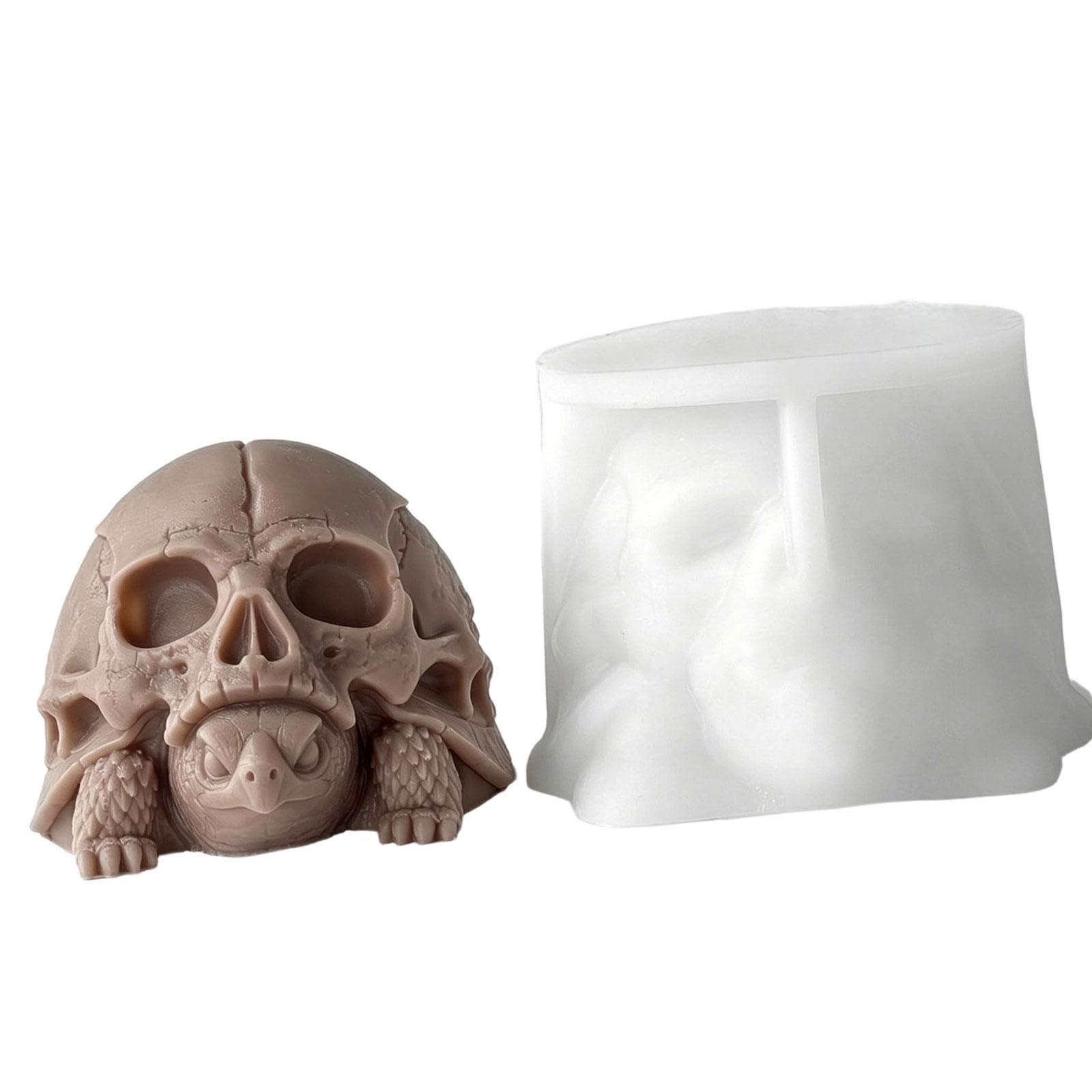 Zxfdsfdbnm Unique Silicone for Turtles and Crows Skull for Festival Decoration Silicone Skull