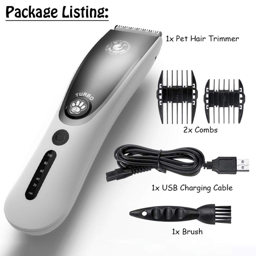 Tondeuse à Cheveux Sans Fil - Kit De Toilettage Faible Bruit Avec Batterie 2500mAh - Neuf