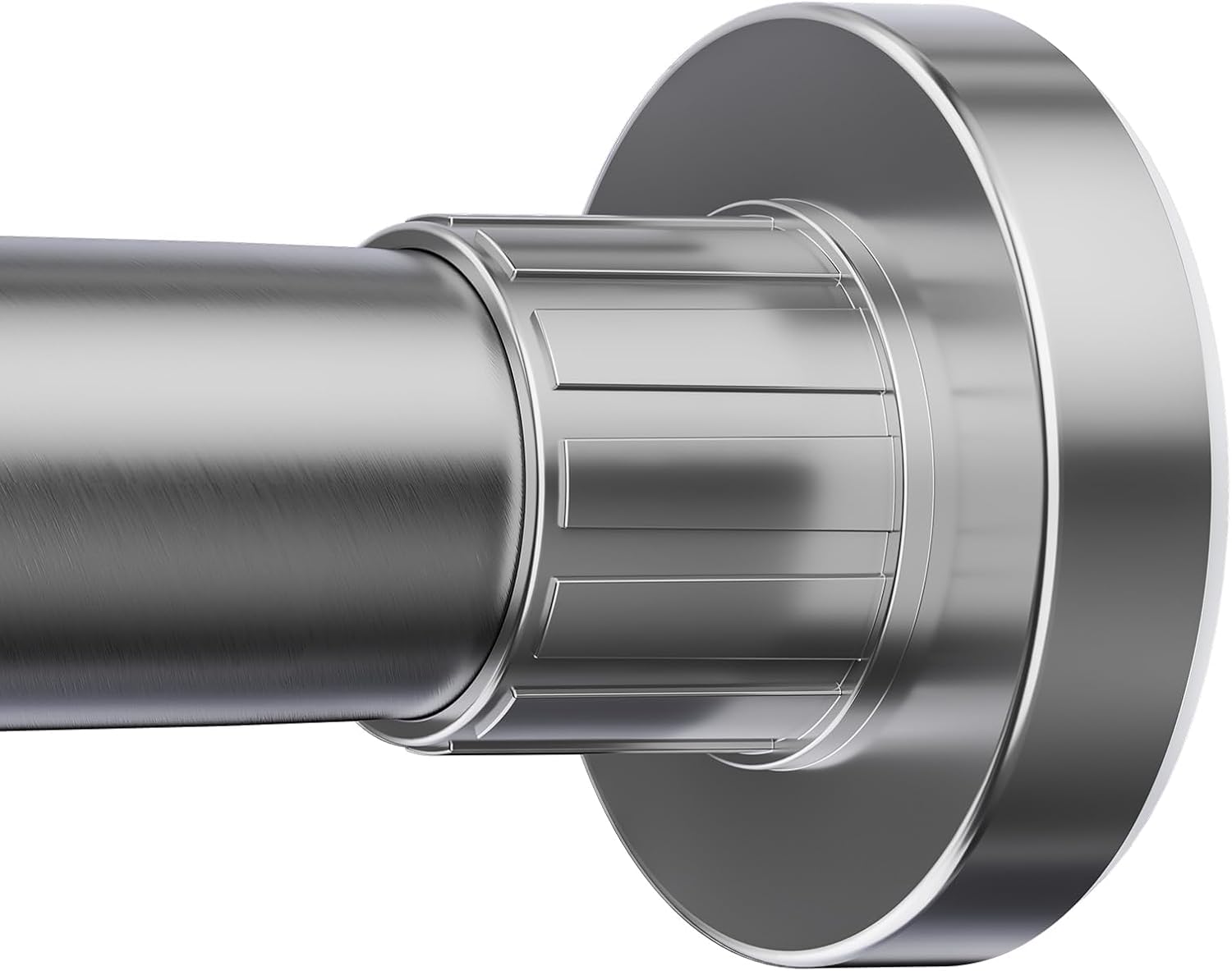 Ausemku Shower Curtain Rod 32-50 Inch Adjustable - 1 Inch Diameter Heavy Duty No drill Spring Tension Shower Rod, Non-Slip Rustproof Telescopic Rod for Bathroom, Nickel 32-50 Inches Nickel