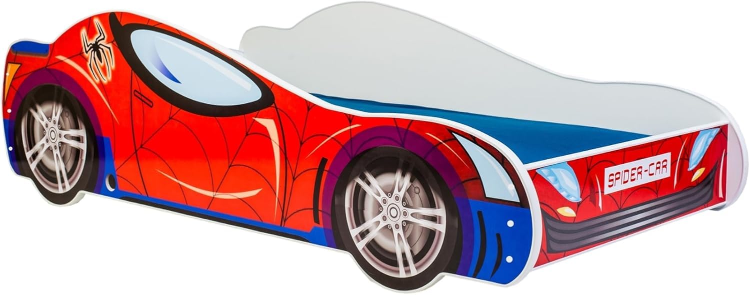 Kids Collective Letto per bambini, letto per ragazzi, 70x140 | 80x160 con anticaduta | Letto da gioco per bambini pilota da corsa da 3 a 10 anni