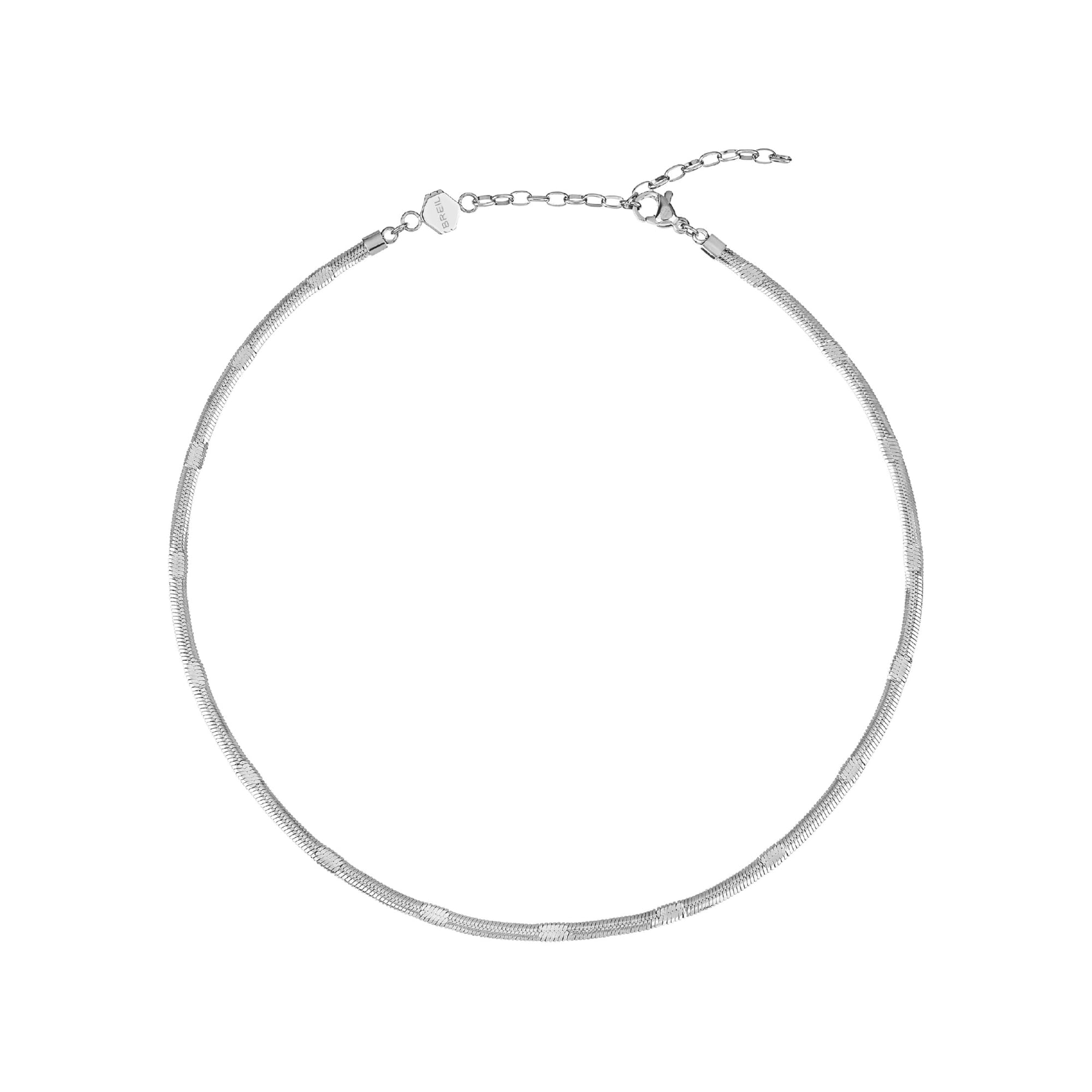 Breil Stylize Collana Donna In Acciaio – Minimal Con 5 Pendenti Esagonali, Regolabile 37-47 Cm