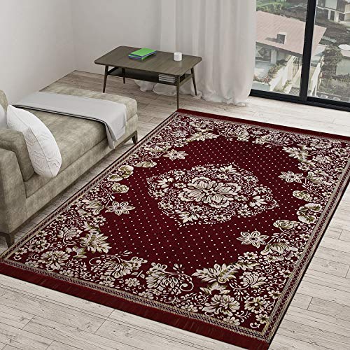 Vram 6D Dot Designer Superfine Exclusive Velvet Carpet | Rug | Living Room | Bedroom | Hall | School | Temple | Bedside Runner |-|60 inch x 84 inch | 150 cm x 210 cm | 5 Feet x 7 Feet |-