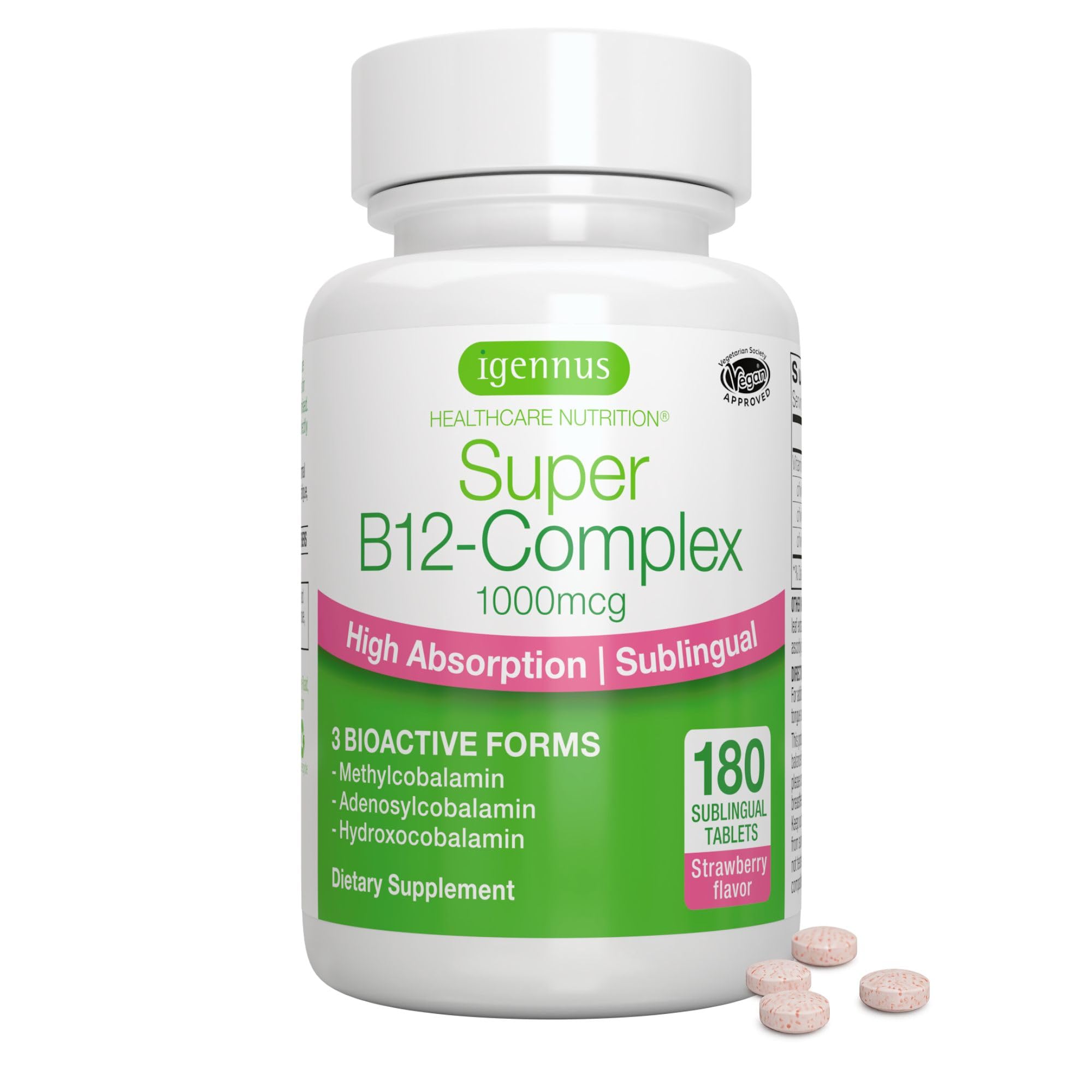 injectable b12 complex Amazon.com: Igennus Sublingual Vitamin B12 Complex 1000mcg, Methylated  Methylcobalamin, Adenosylcobalamin & Hydroxocobalamin, High Absorption &  Clean, 180 Servings, Sugar-Free & Vegan : Health & Household