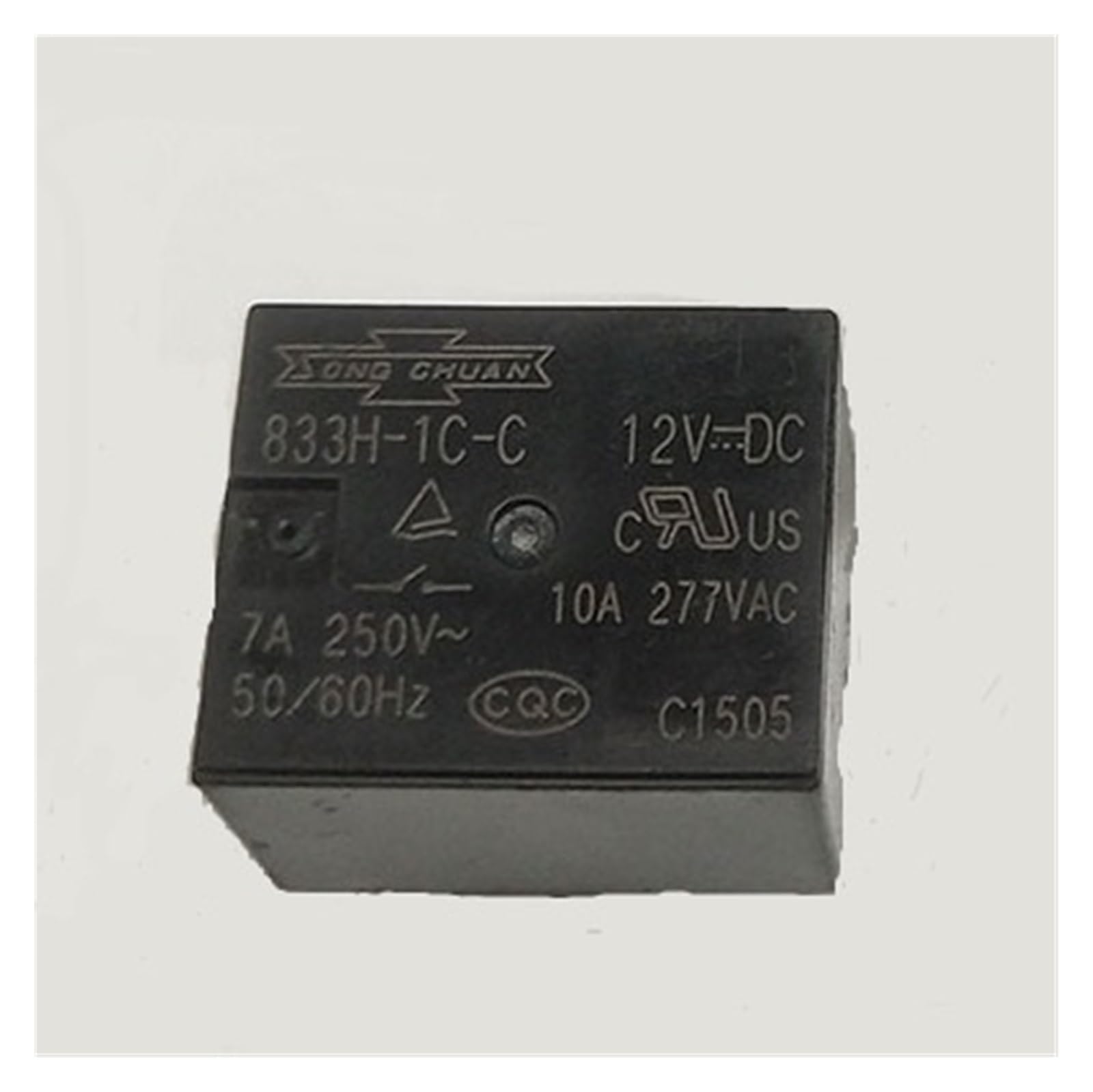 Relé 833H-1C-C 5V para solucionar fallos de encendido en placas electrónicas de 5 pines