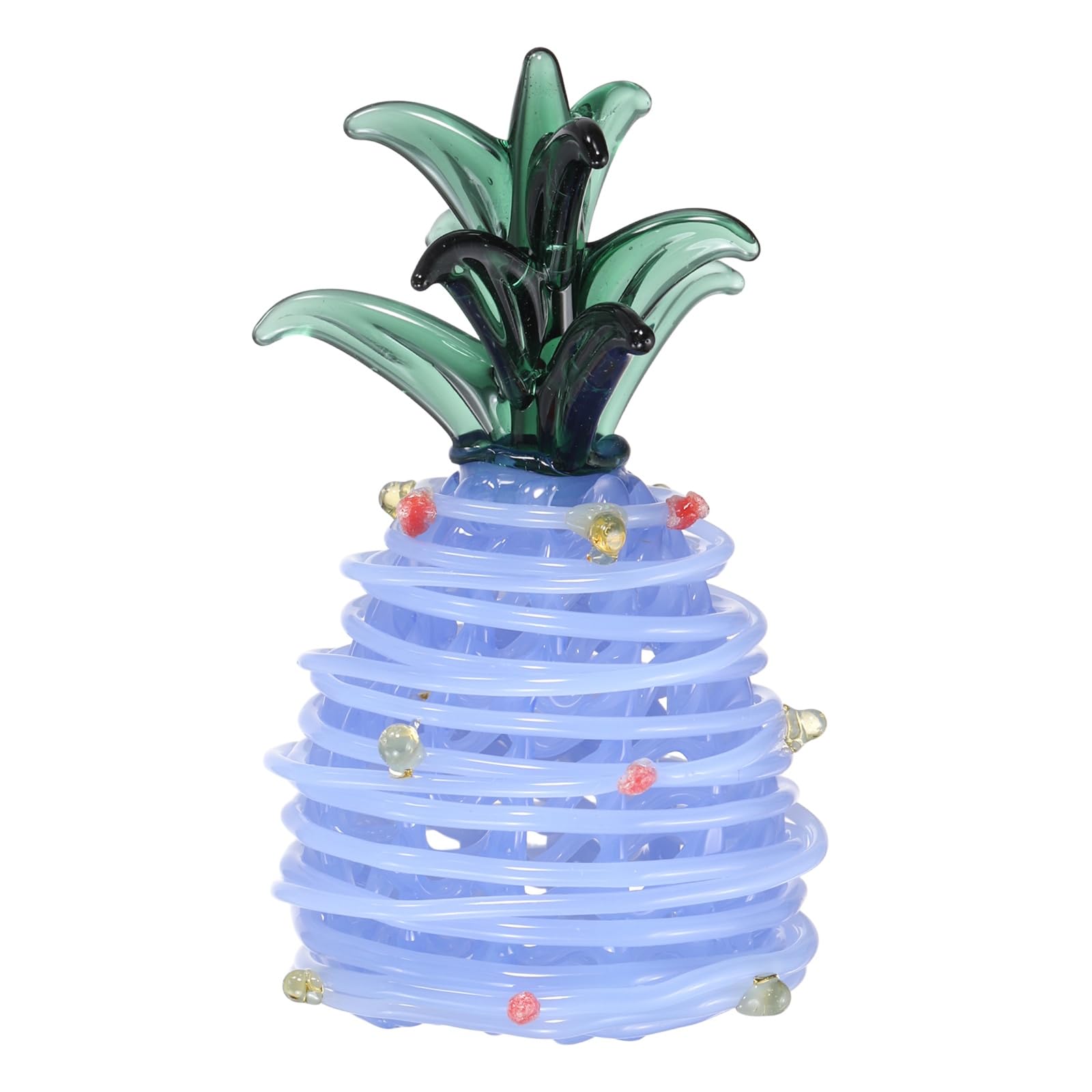 Ananas en cristal bleu azur pour illuminer votre bureau et sublimer votre salon