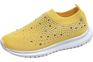 Belos Women's Rhinestone Sneakers: Dazzle in Style and Comfort