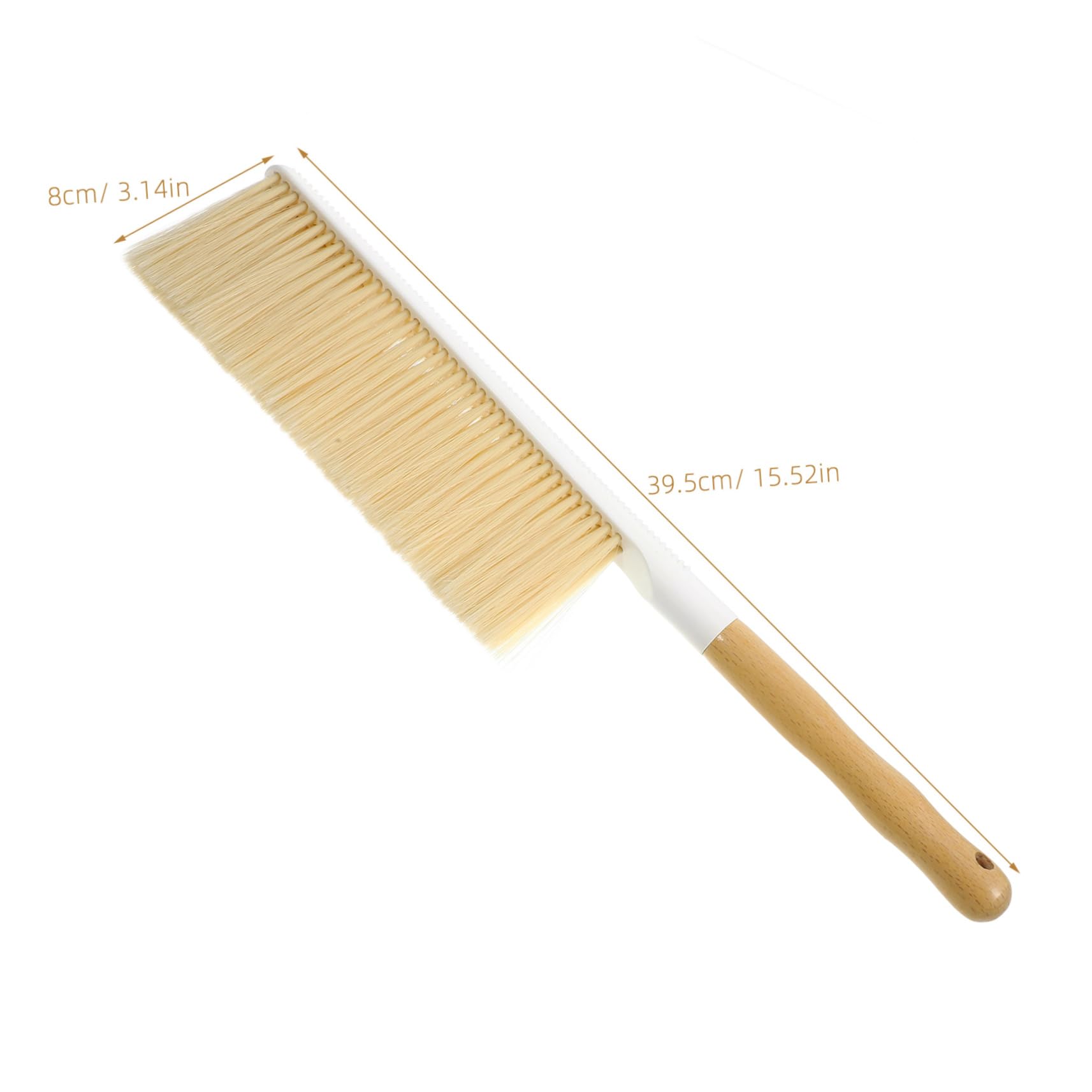 GOOHOCHY Dust Brush Whisk Brooms Cleaning Brush Soft Bristle Hair Brush Soft Brush Hair Broom Brush Grubber Car Cleaning Kitchen Brush to Clean Hand Brush for Cleaning The Pet Beige