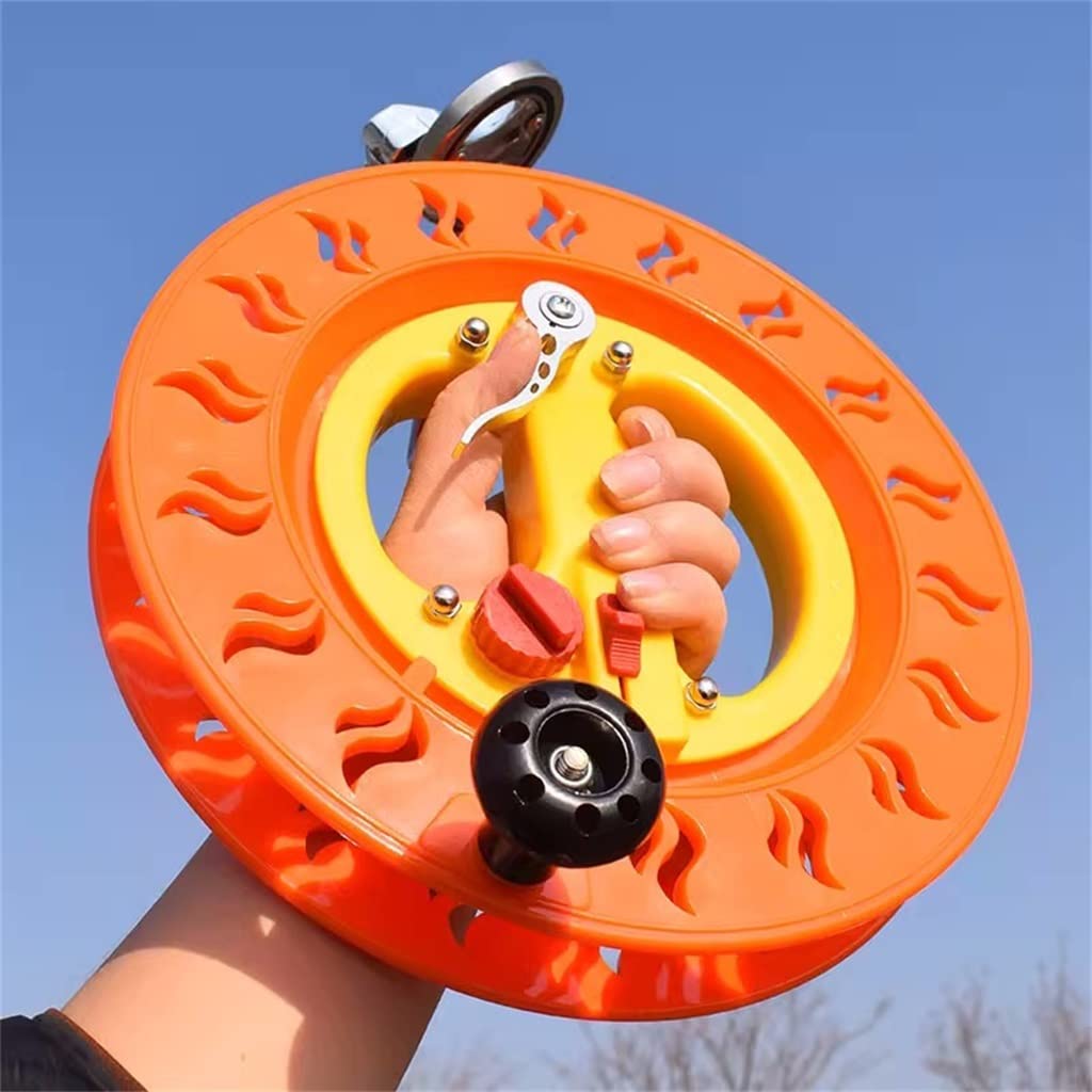 Enrollador de línea para Cometas, Rueda de Agarre para Carrete de bobinado para niños y Adultos, Bloqueo Seguro, Accesorio Profesional y Duradero (Color: Rueda de Cometa + 3 Hilos de línea d