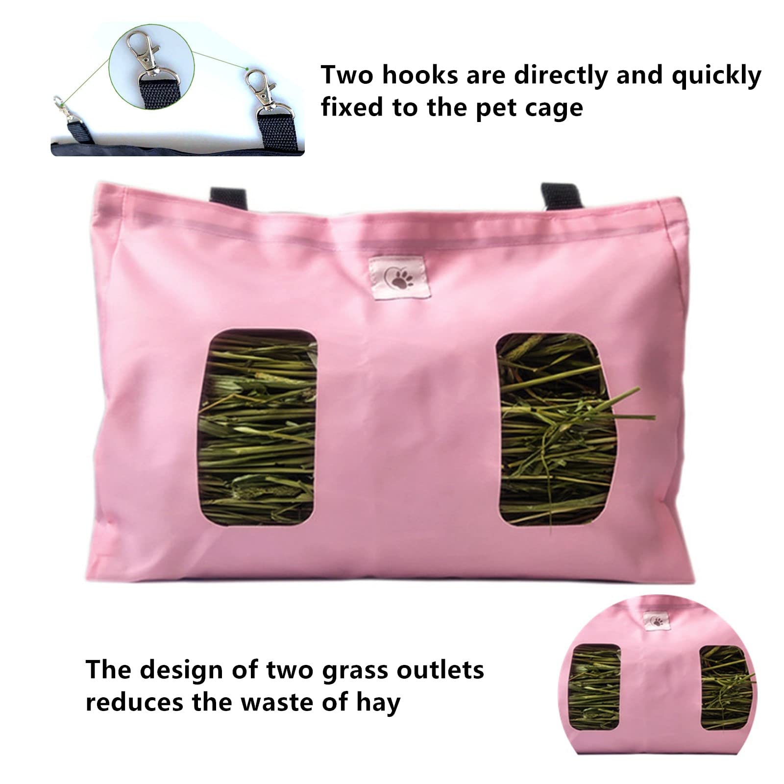 XYTAHDM Heutasche Für Kleintiere - Hängende Futterstation 35x28cm Für Kaninchen