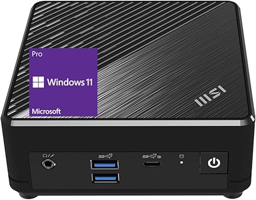 Miniatura 1 de MSI Cubi N ADL Mini PC, procesador Intel N100 (Beats Intel i3-10100), 16 GB de RAM, 512 GB SSD, Wi-Fi 5, compatible con pantalla dual 4K UHD, HDMI,
